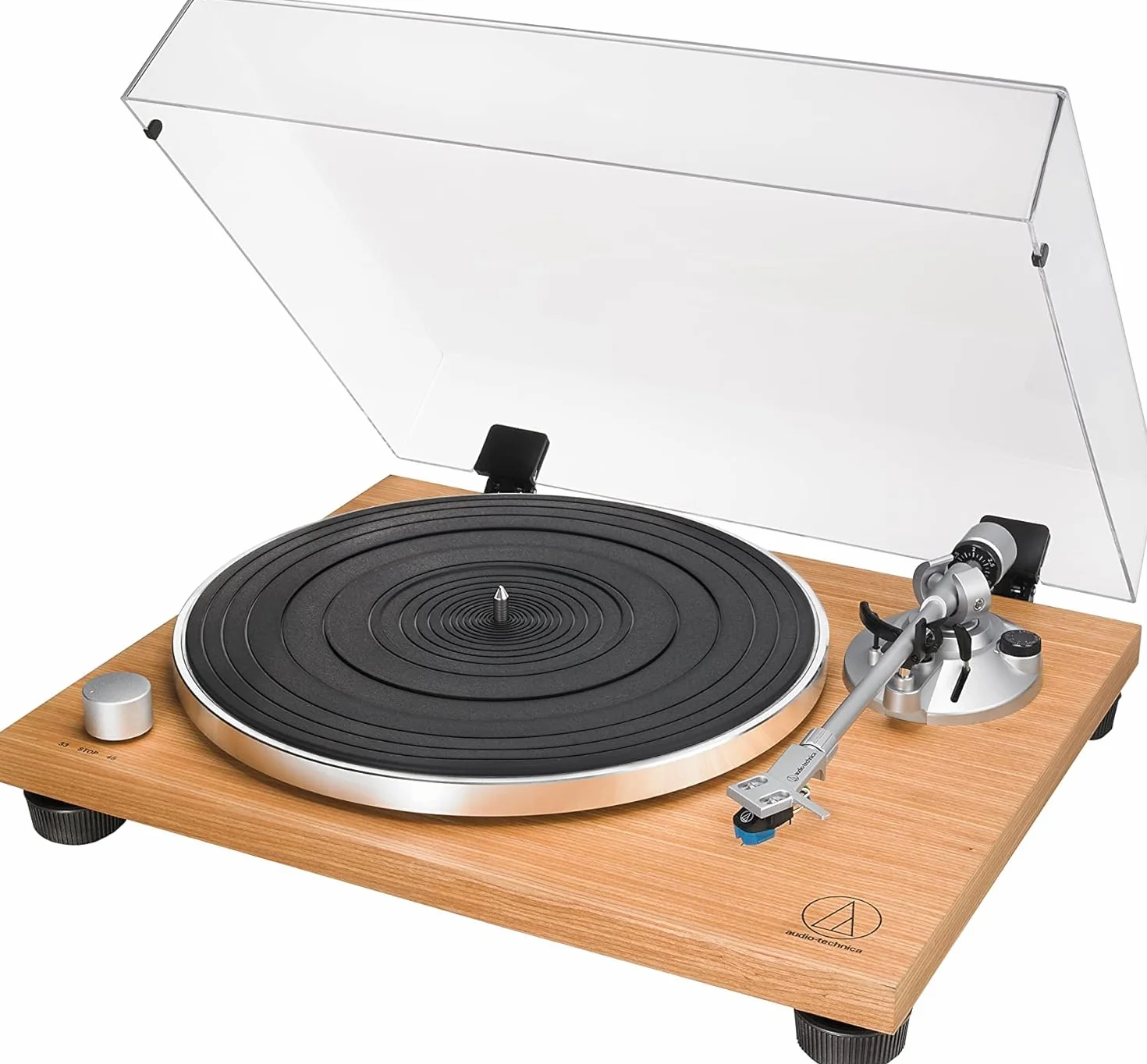Audio-Technica AT-LPW30TK Platine Vinyle Entièrement Manuelle Teck