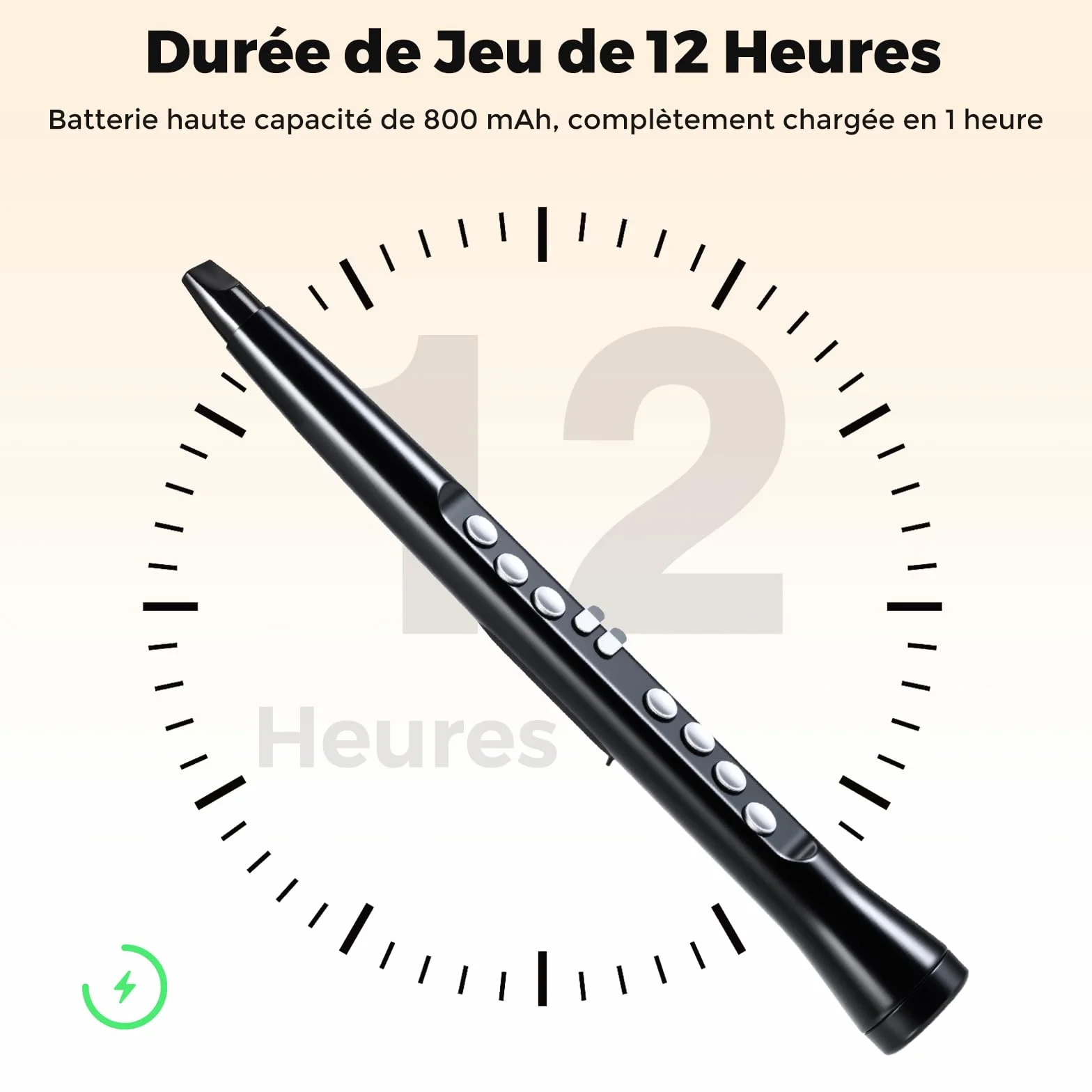 GOPLUS Saxophone Électronique avec Écran LED, Instrument à Vent Numérique MIDI 100 Sons