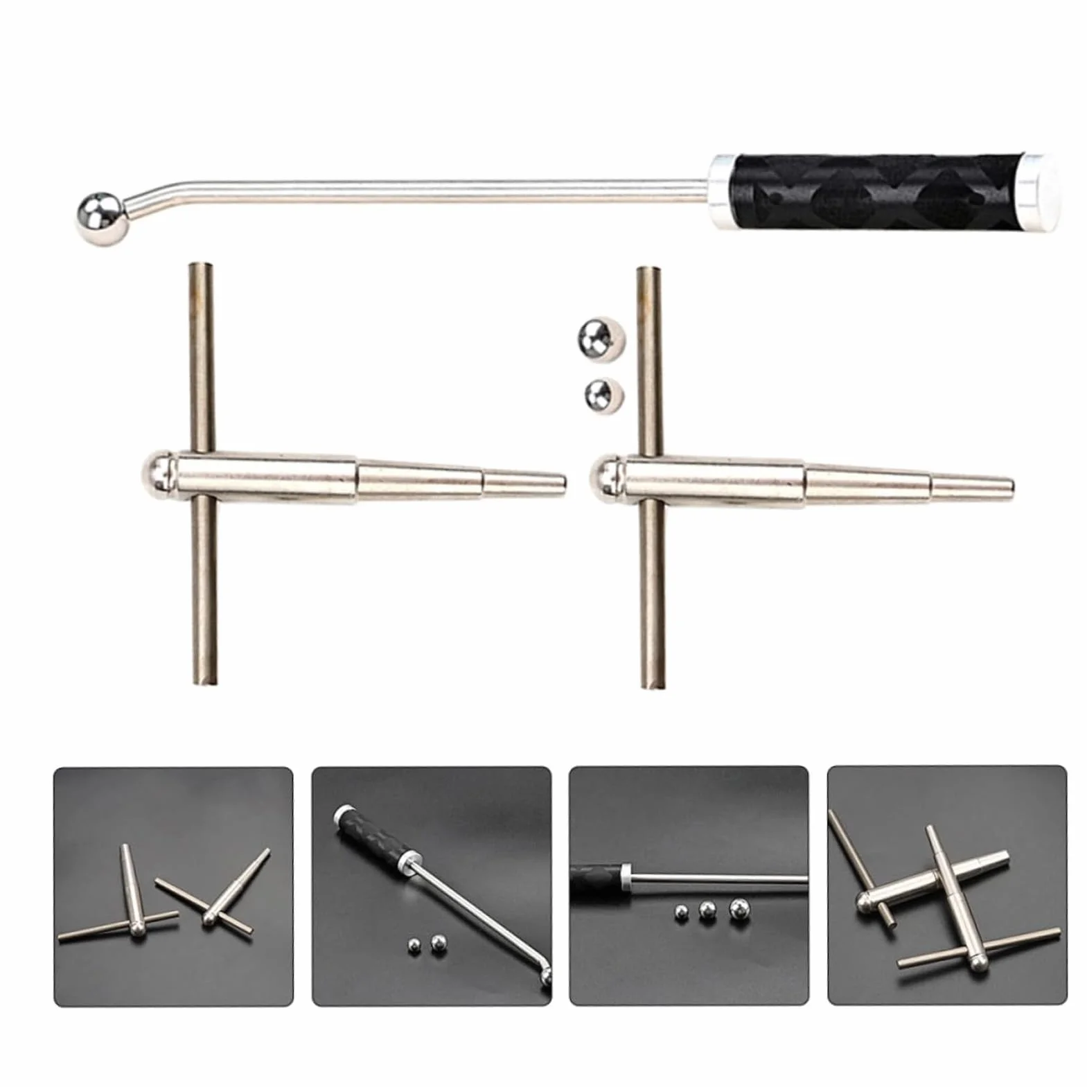 Outils de Débosselage pour Instruments à Vent en Laiton, Kit de Réparation Professionnel avec Marteau en Aluminium