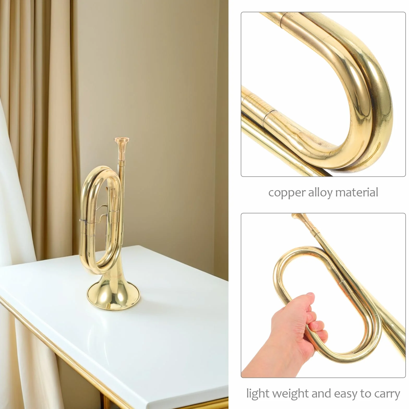 VICASKY Charge Bugle Klaxon Instrument Corne de soufflage Trompette
