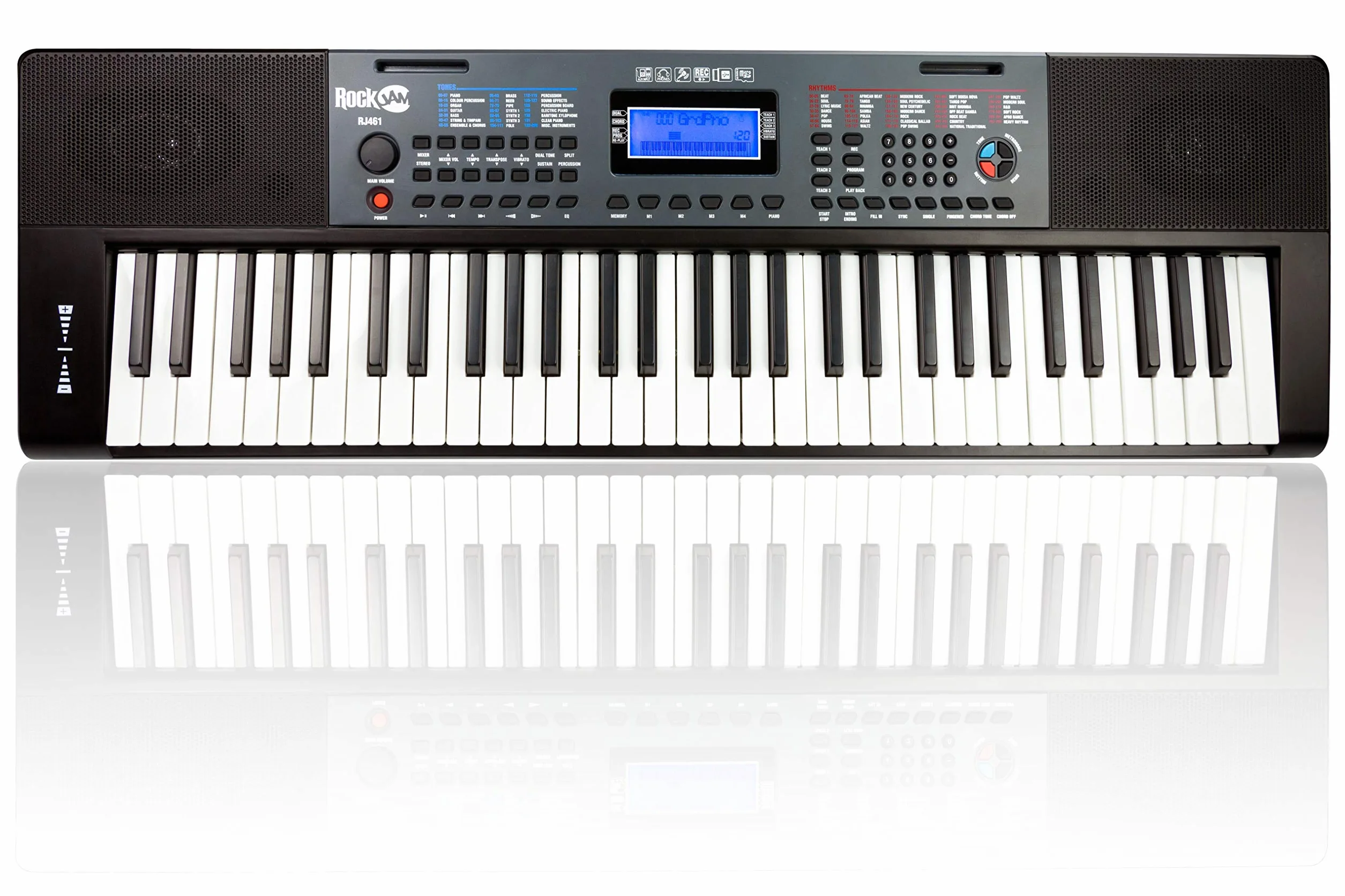 RockJam Clavier musical 61 touches pleine taille avec pitch bend