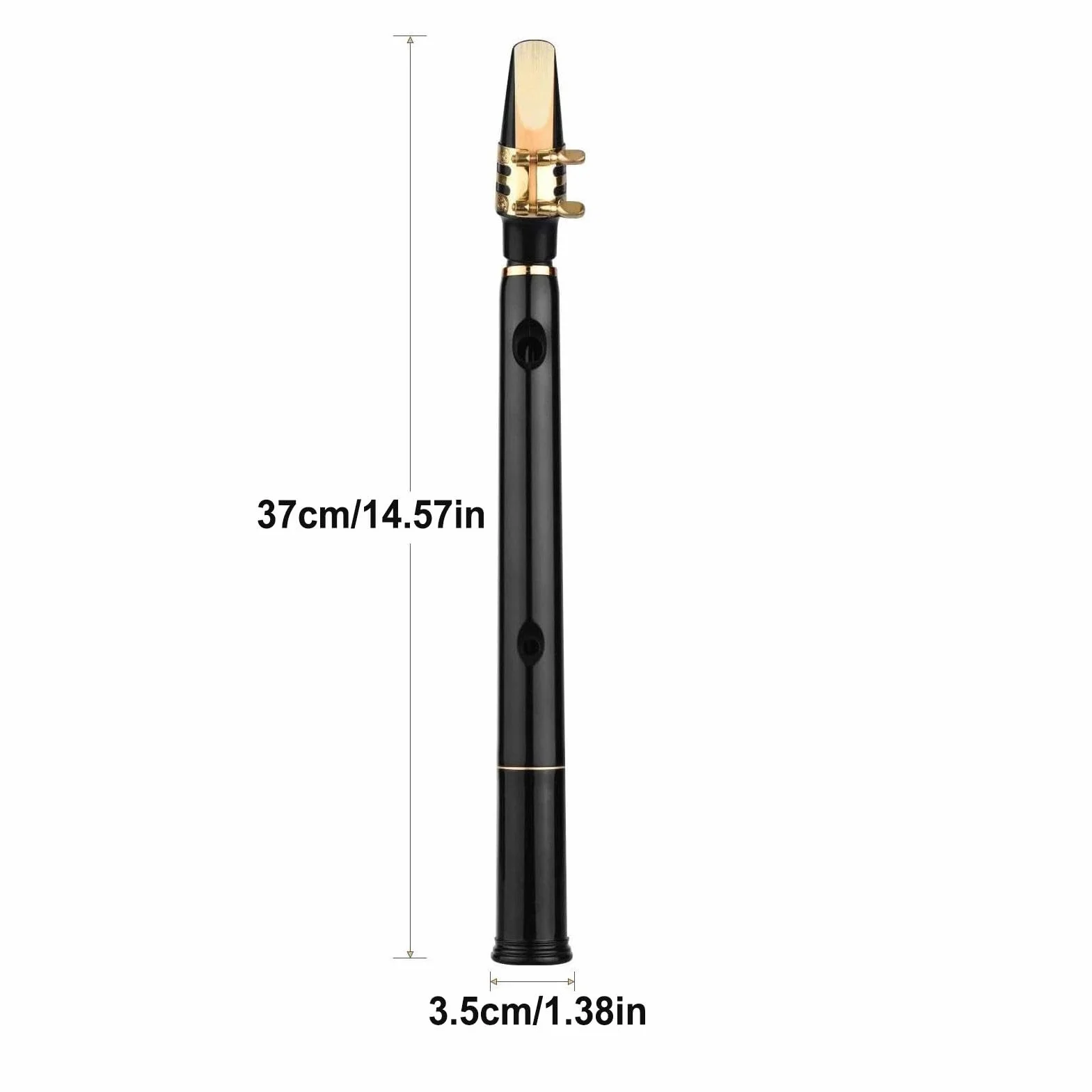 Saxophone de poche à clé C 8 trous - Outil d'entraînement compact pour débutants - Instruments à vent en bois