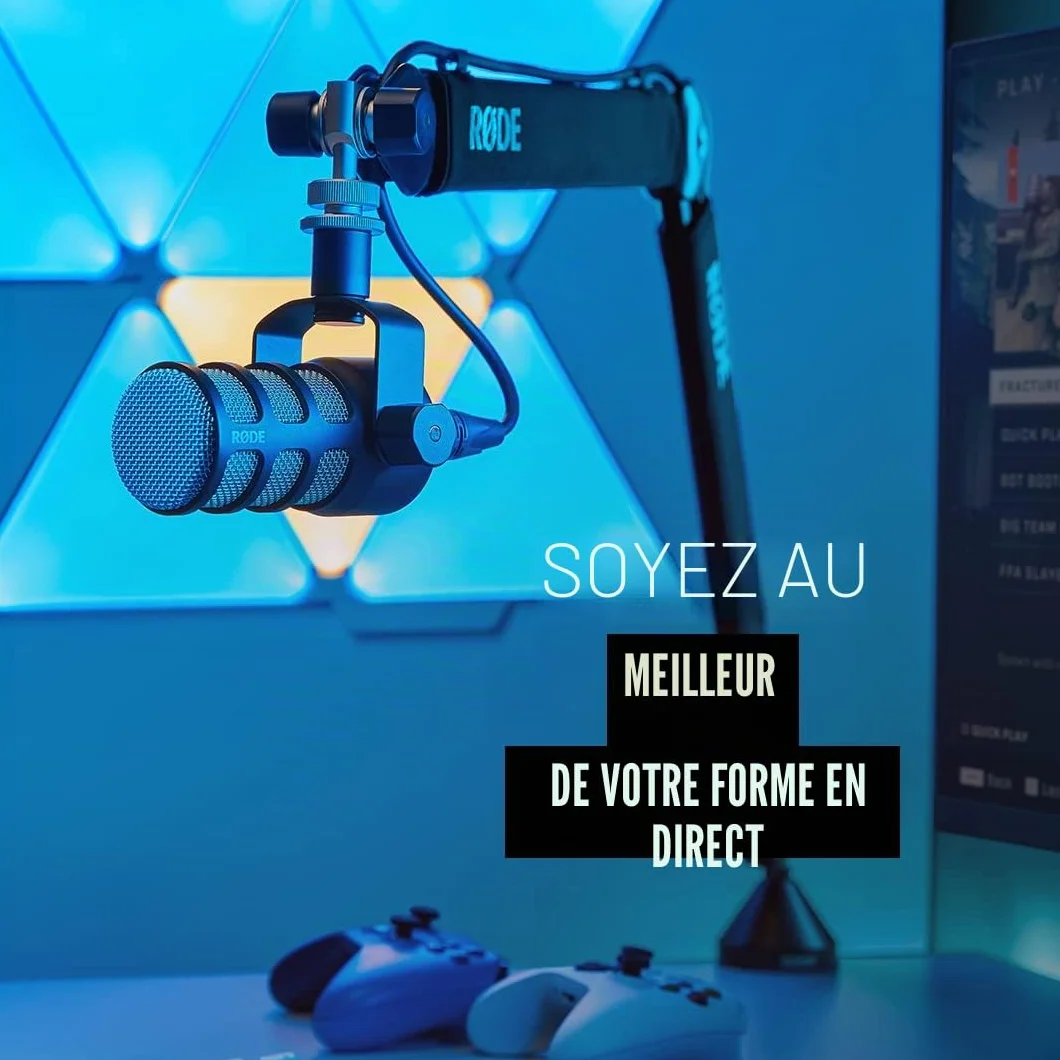RØDE PodMic Microphone dynamique broadcast XLR Noir