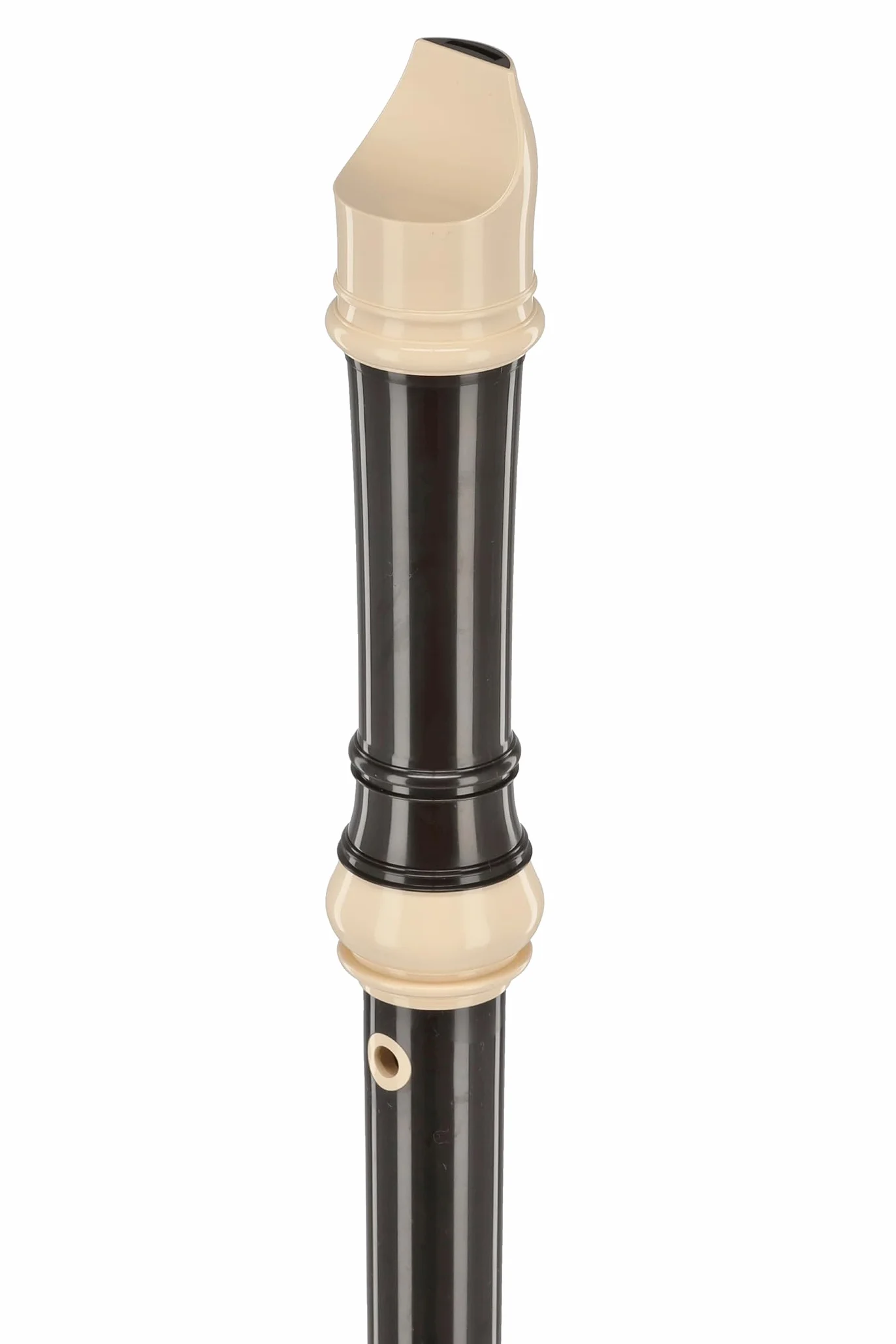 Aulos flûte à bec alto Symphony 509B brun foncé ivoire doigté baroque doubles trous étui écouvillon repose-pouce amovible 3 pièces canal d’air courbé