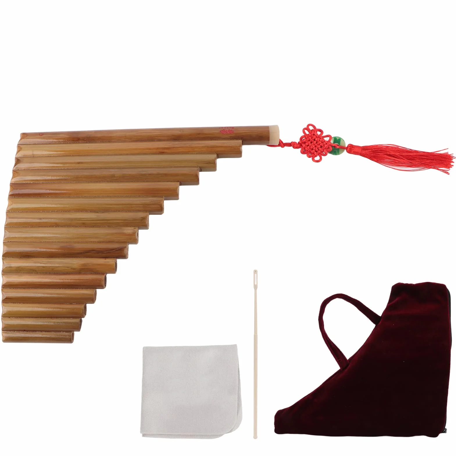 Pan Flute 15 Pipes G Tone Chinois Pan Pipe Instrument Flûte De Pan En Bambou