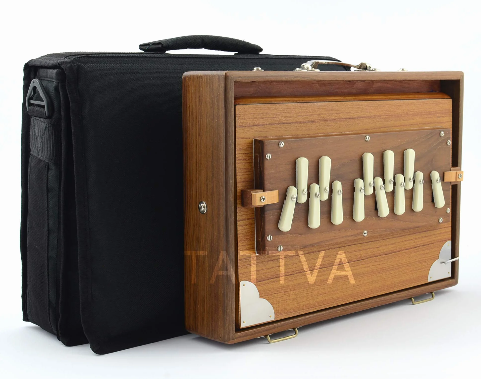 TATTVA Professional Boîte de courtoisie taille moyenne 440 Hz 13 arrêts PALITANA Premium Reeds