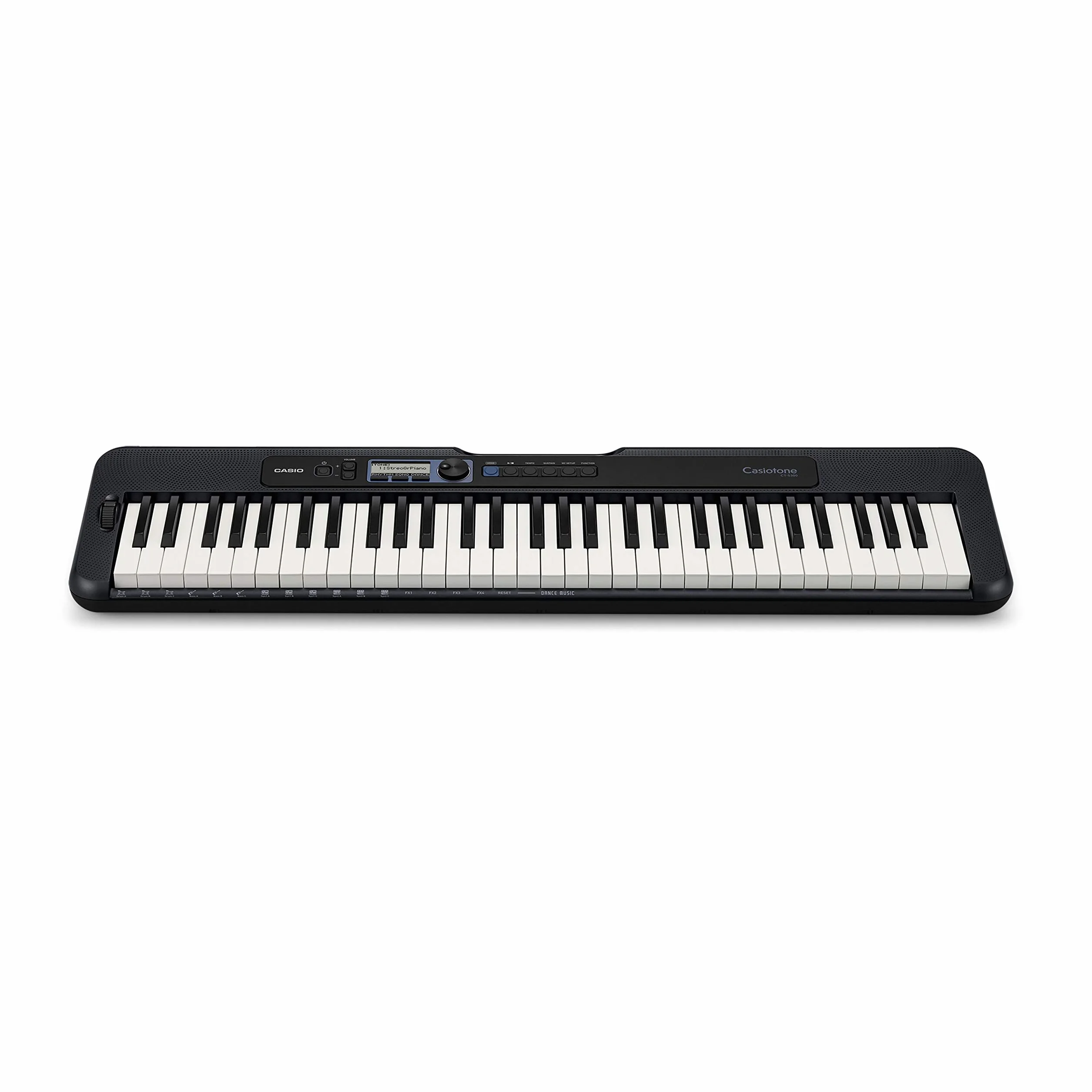 Casio Casiotone CT-S300 Clavier 61 Touches à Frappe Dynamique, 400 Sons, 77 Rythmes, Noir
