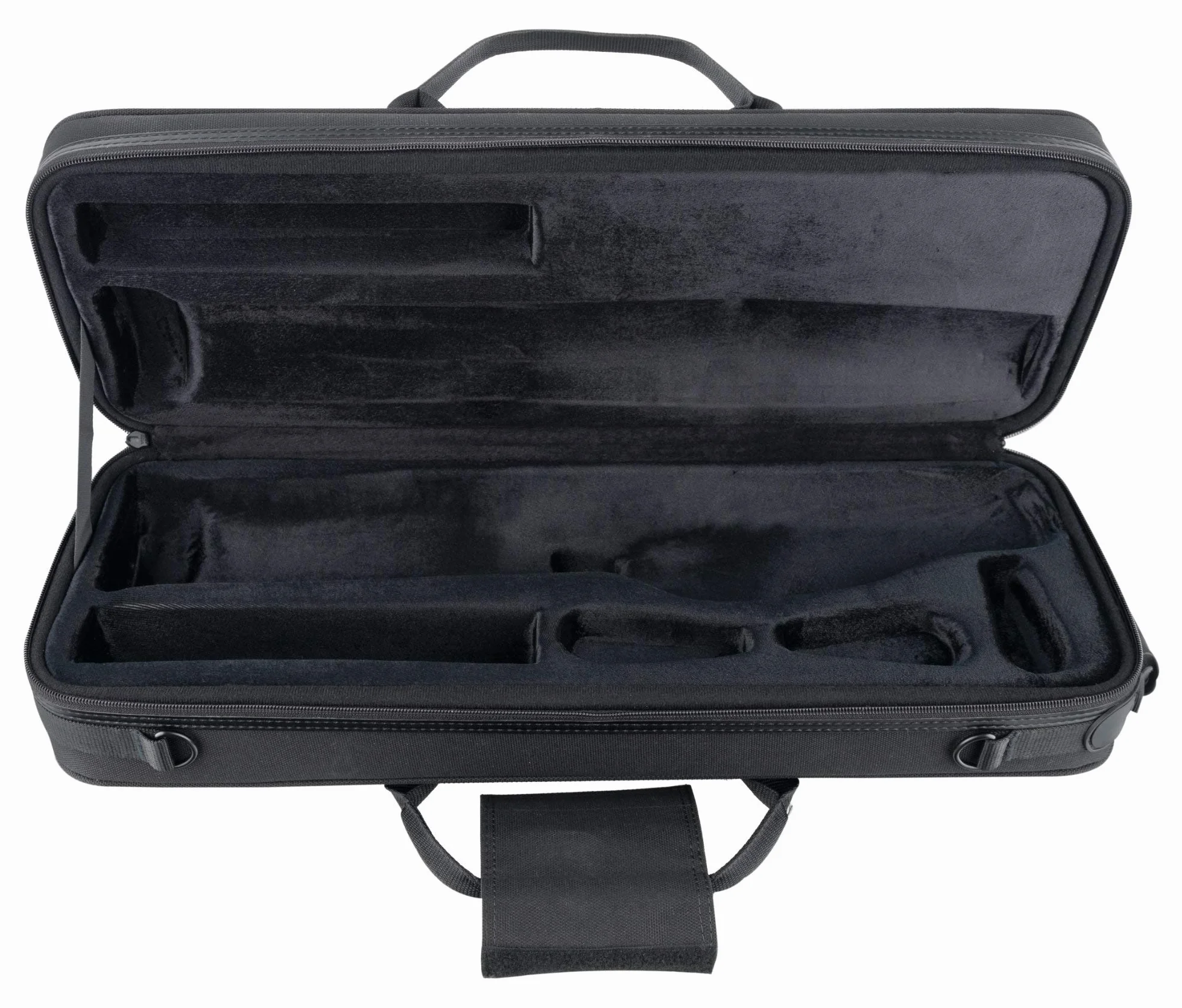 Étui Léger Lechgold pour Saxophone Soprano Droit Lightcase Noir avec Poche Extérieure Harnais Sac à Dos