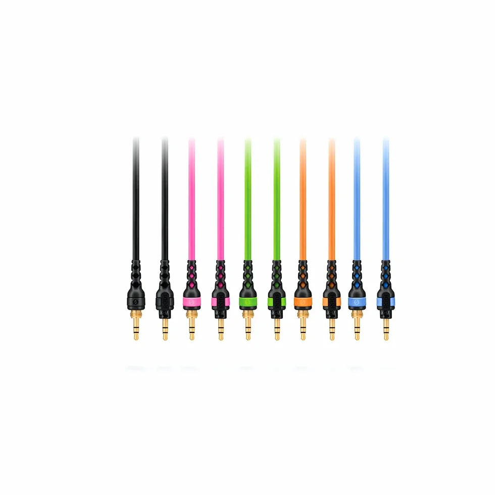 RØDE NTH-Cable pour casque NTH-100, 2,4m câble audio mâle à mâle 3,5mm avec adaptateur ¼-inch Orange