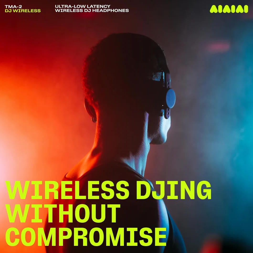 Aiaiai TMA-2 DJ Wireless Casque DJ sans Fil Professionnel Bluetooth Faible Latence 20h Autonomie Léger Durable