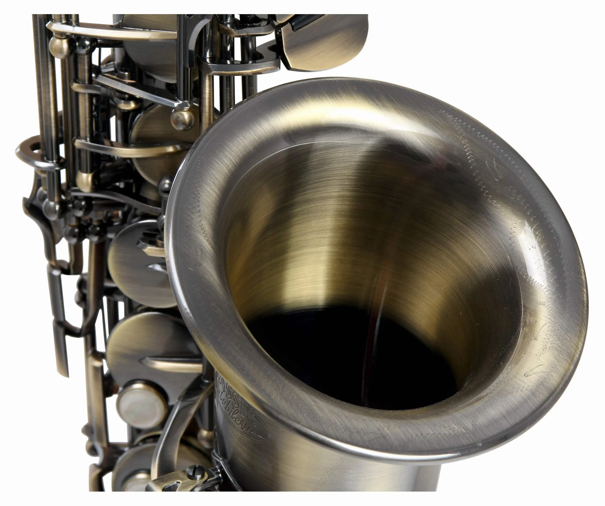 Classic Cantabile AS-450 Saxophone Alto Antique Yellow Eb Pack Économique 10 Anches