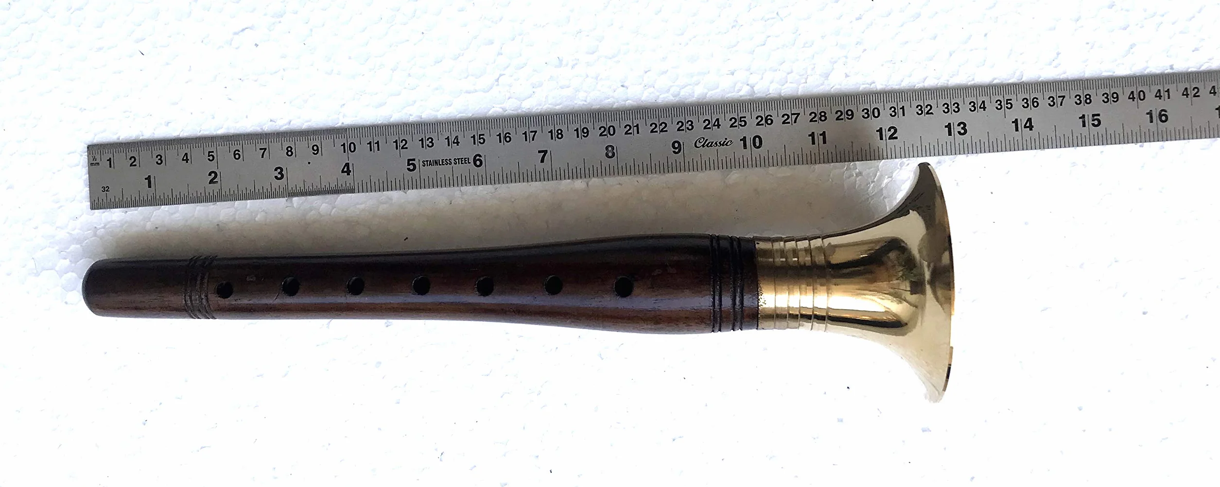 Banarasi Shehnai 12 pouces Instrument de musique à vent en bois fait main Inde