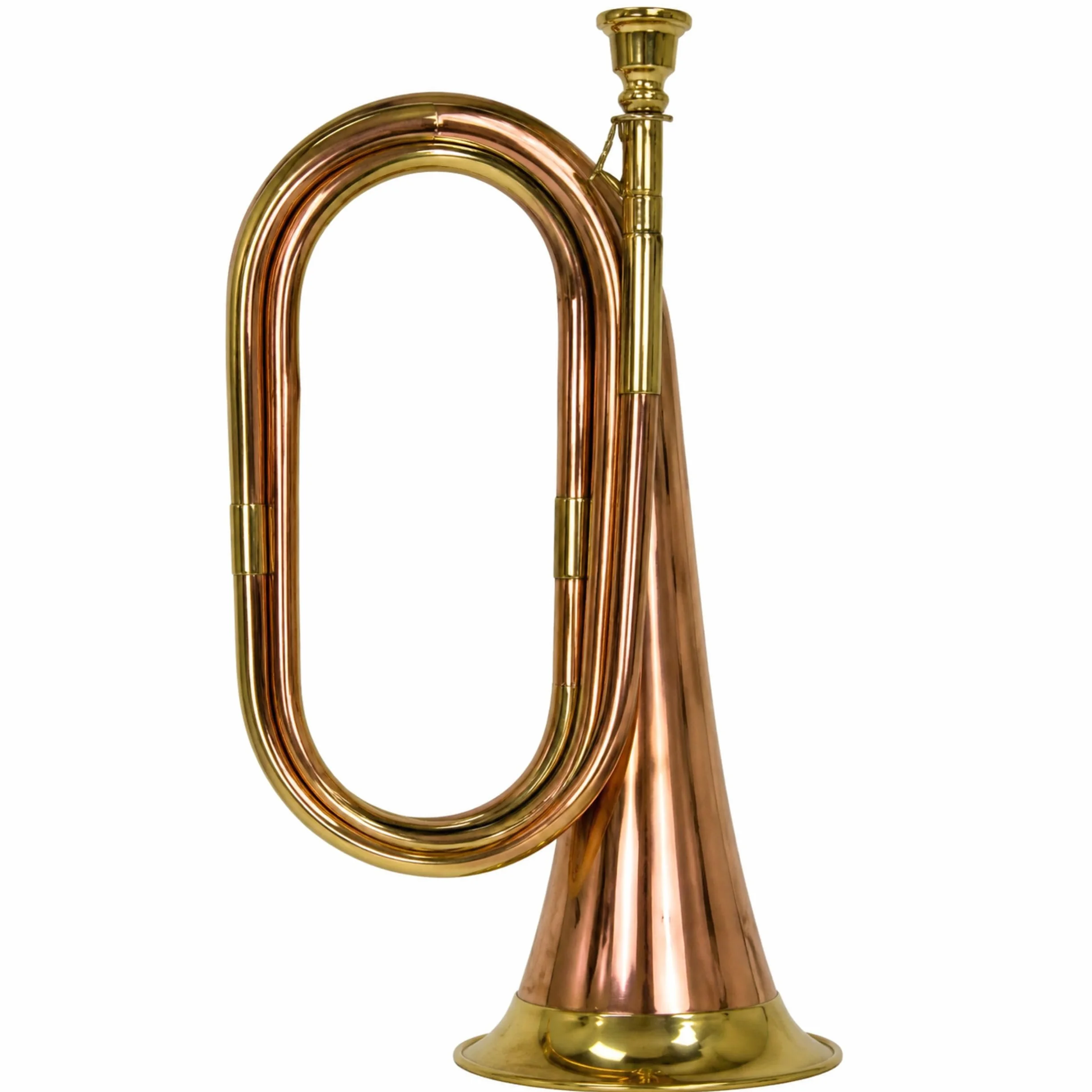Bugle en laiton pur fait à la main Marron