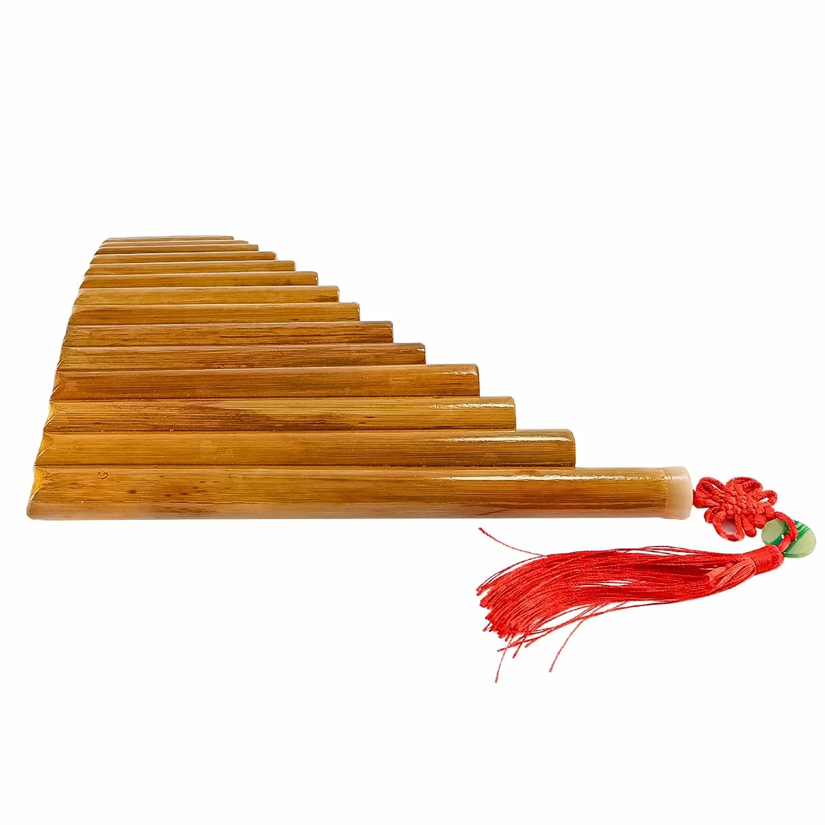 Gorise Flûte de Pan 15 tuyaux bambou naturel sol majeur débutant