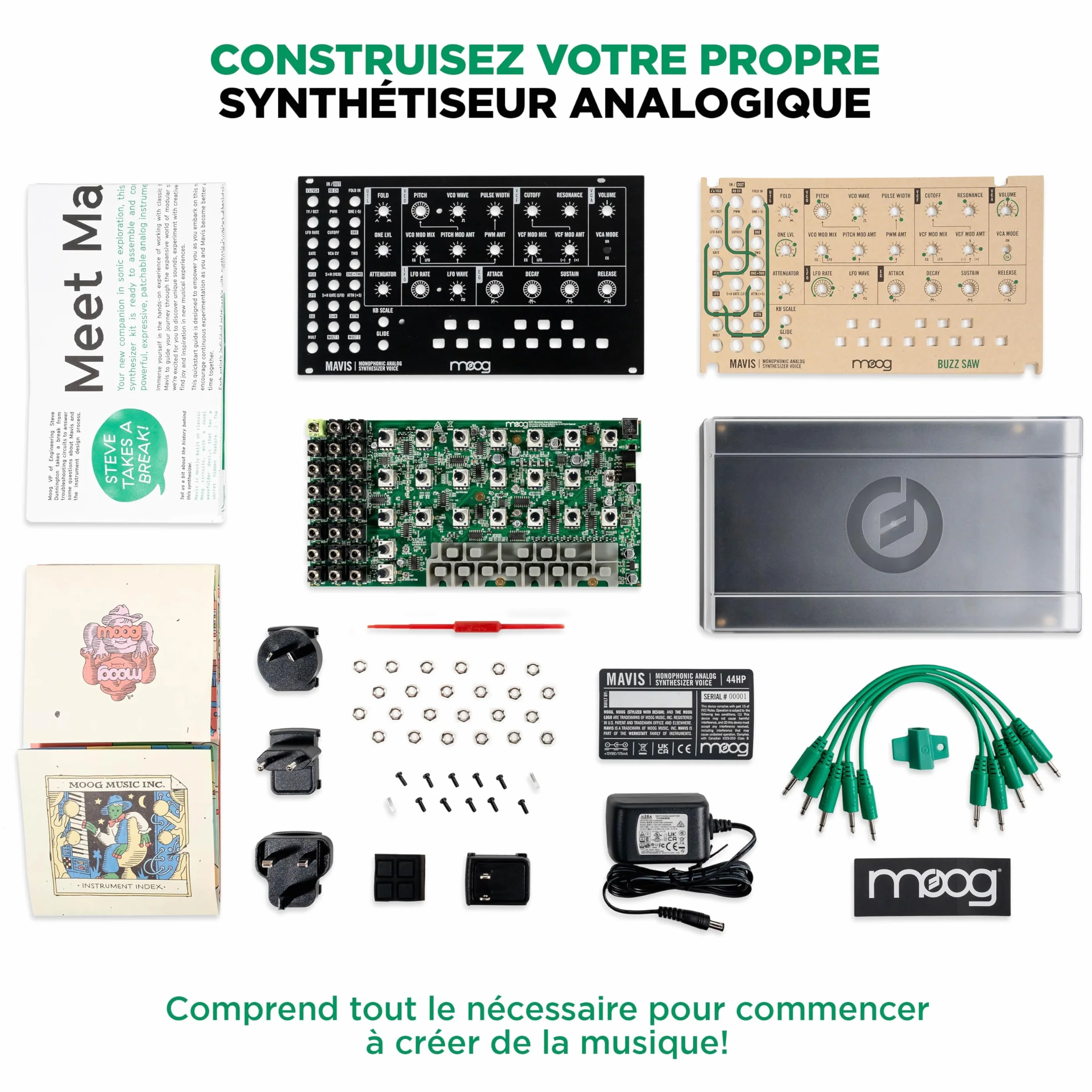 MOOG Mavis Synthétiseur Analogique Autonome Semi-Modulaire avec Clavier
