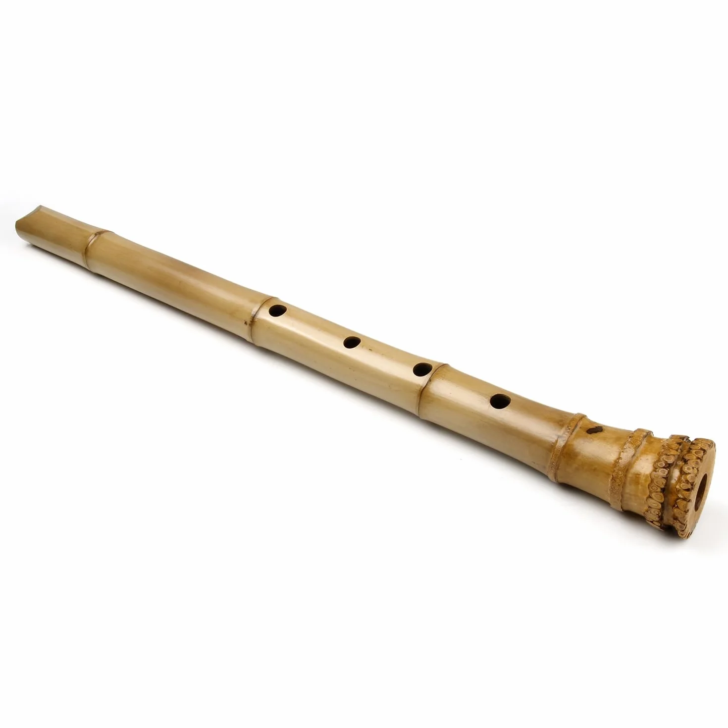 Shakuhachi D/E Flûte en bambou avec racine Instrument à vent 5 trous