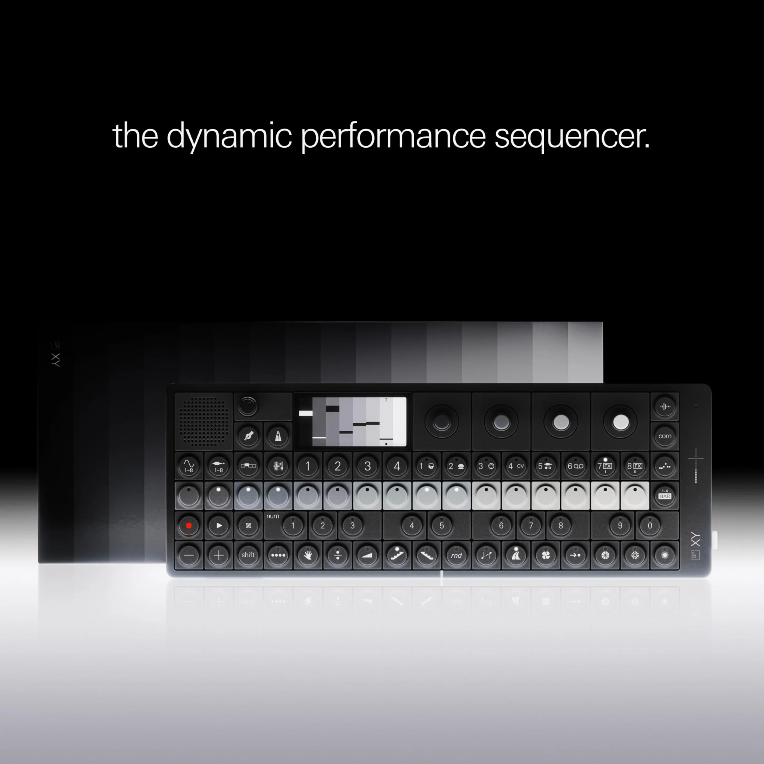 Teenage Engineering OP-XY Synthétiseur portable séquenceur 64 pas 8 moteurs synthé Noir