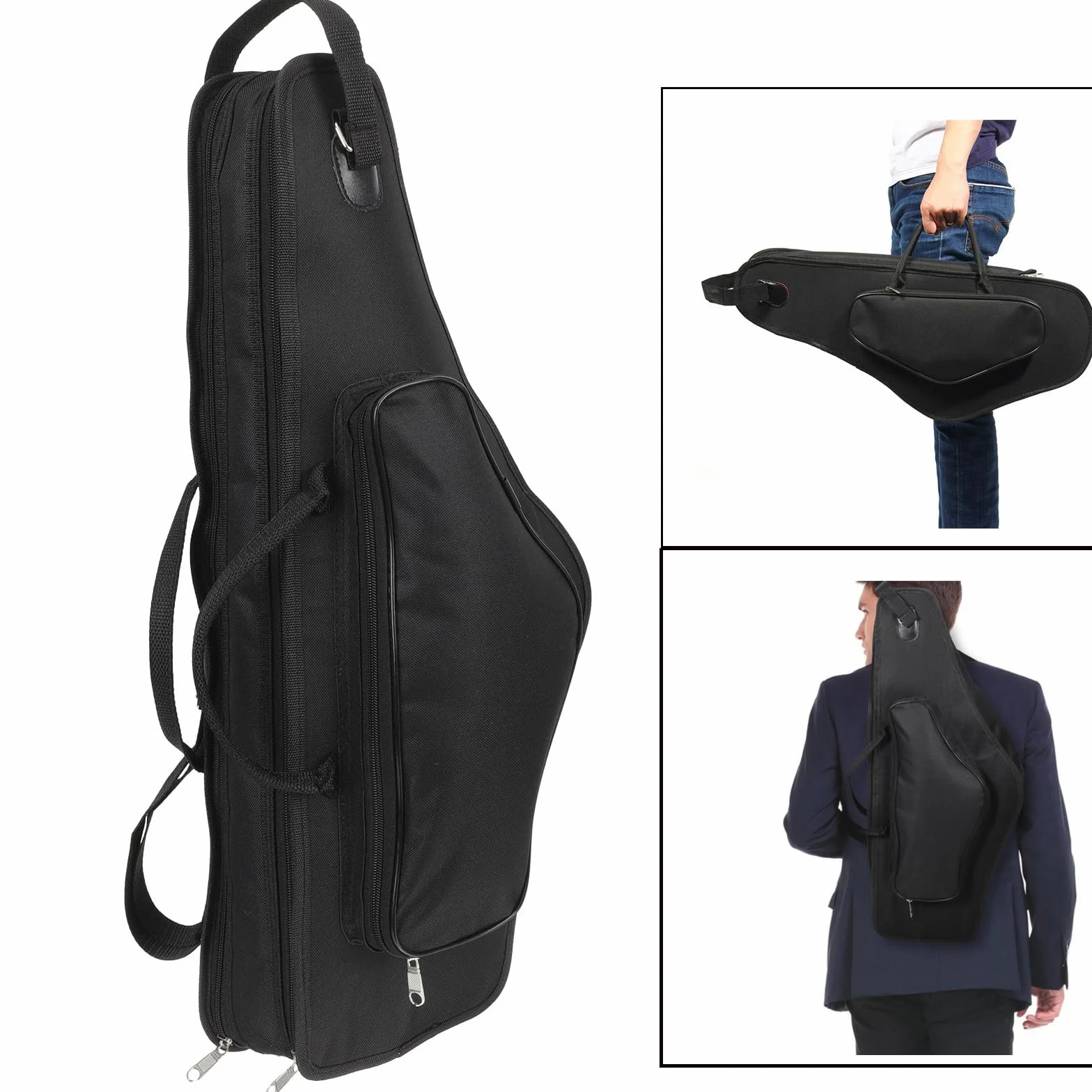 Étui pour Saxophone Alto Sac de Transport étanche Résistant aux Chocs Housse Double Réglable