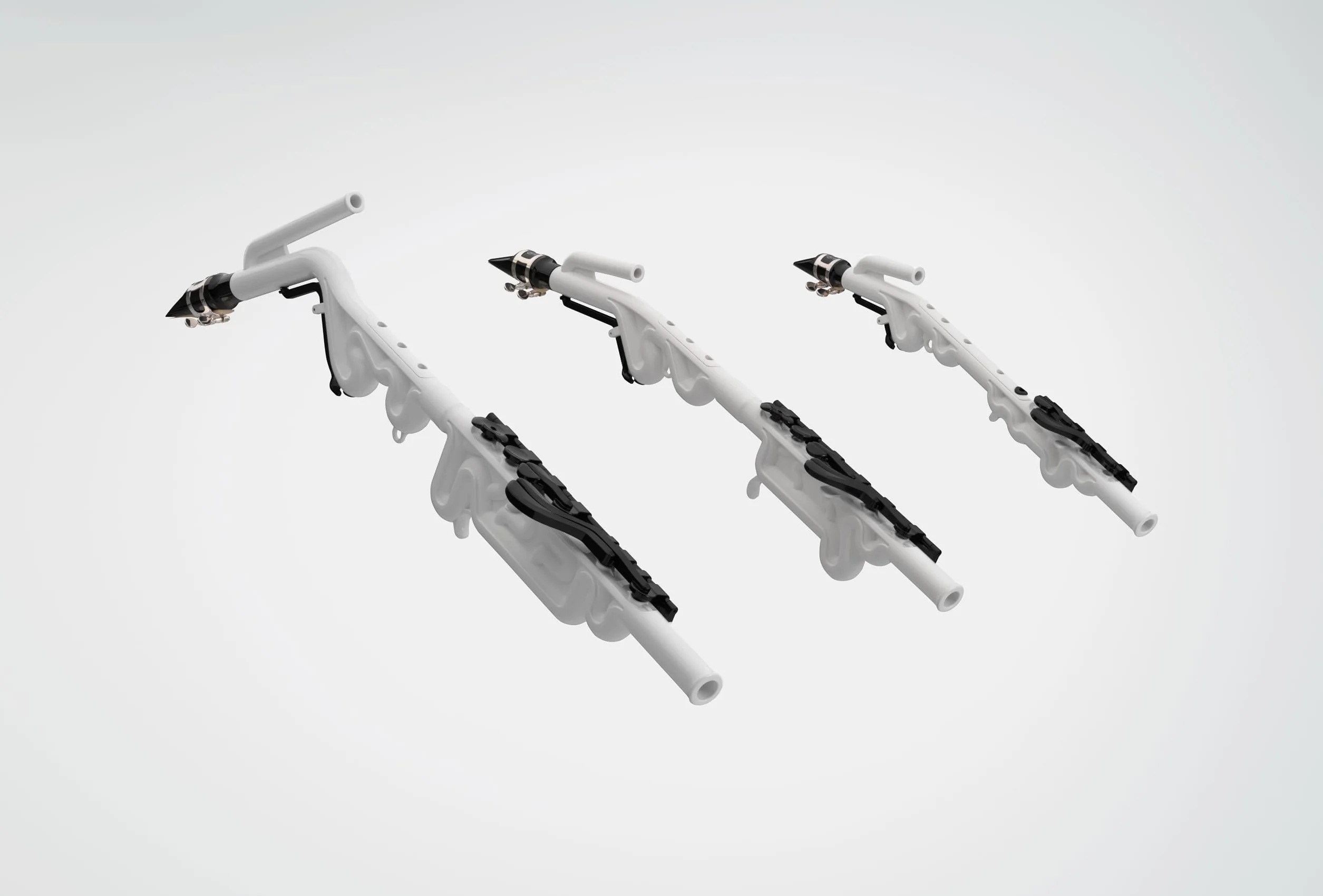 YVS-120 Venova Alto Instrument à vent avec étui, anche, bec, mode d'emploi, blanc