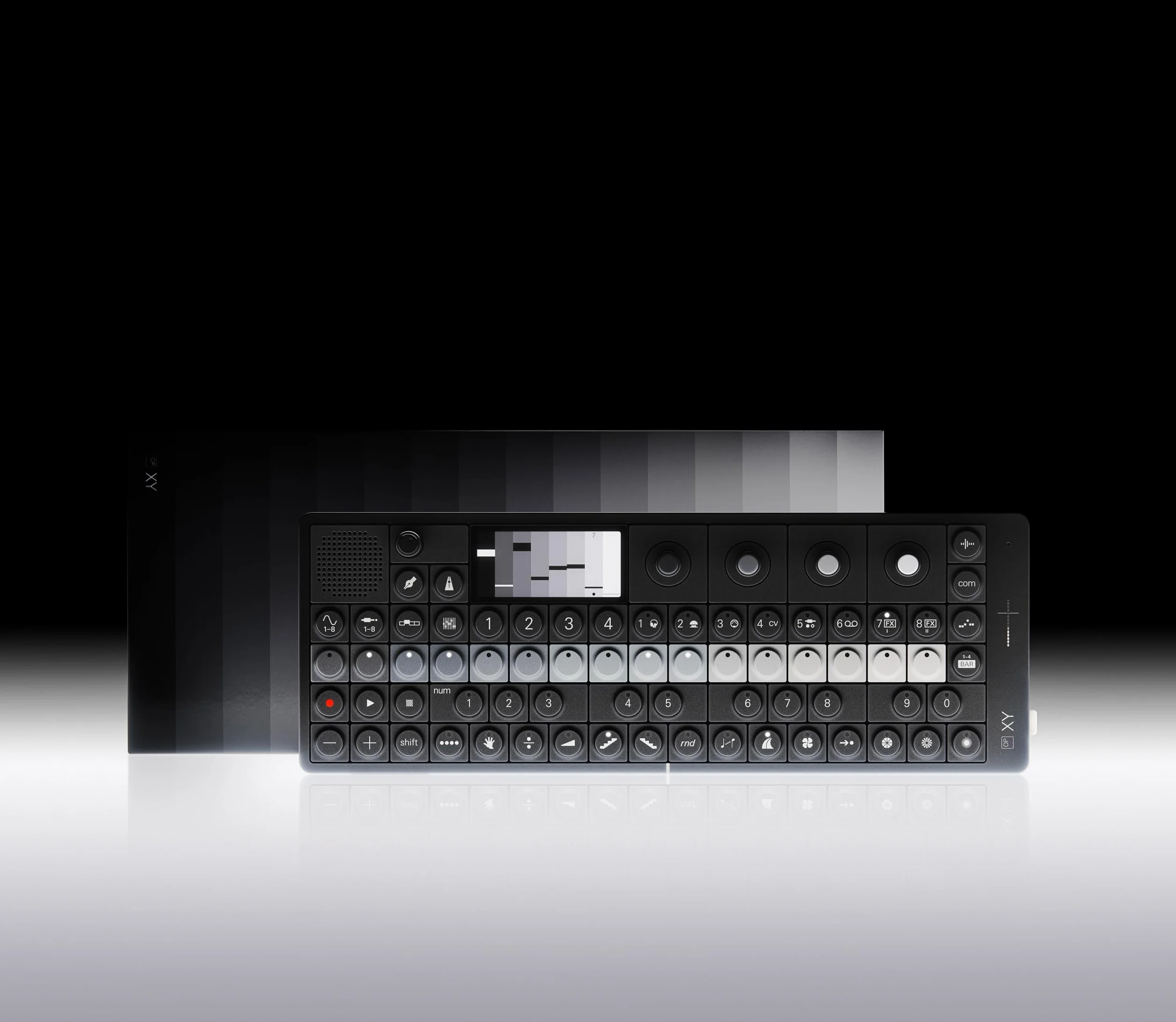 Teenage Engineering OP-XY Synthétiseur portable séquenceur 64 pas 8 moteurs synthé Noir
