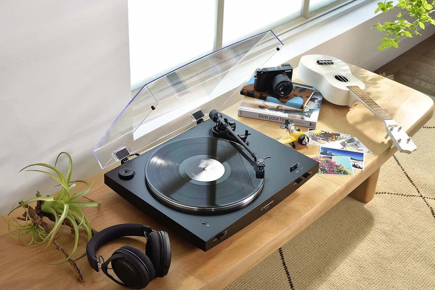 Audio-Technica LP3XBTBK Platine Vinyle Sans Fil Automatique Noir
