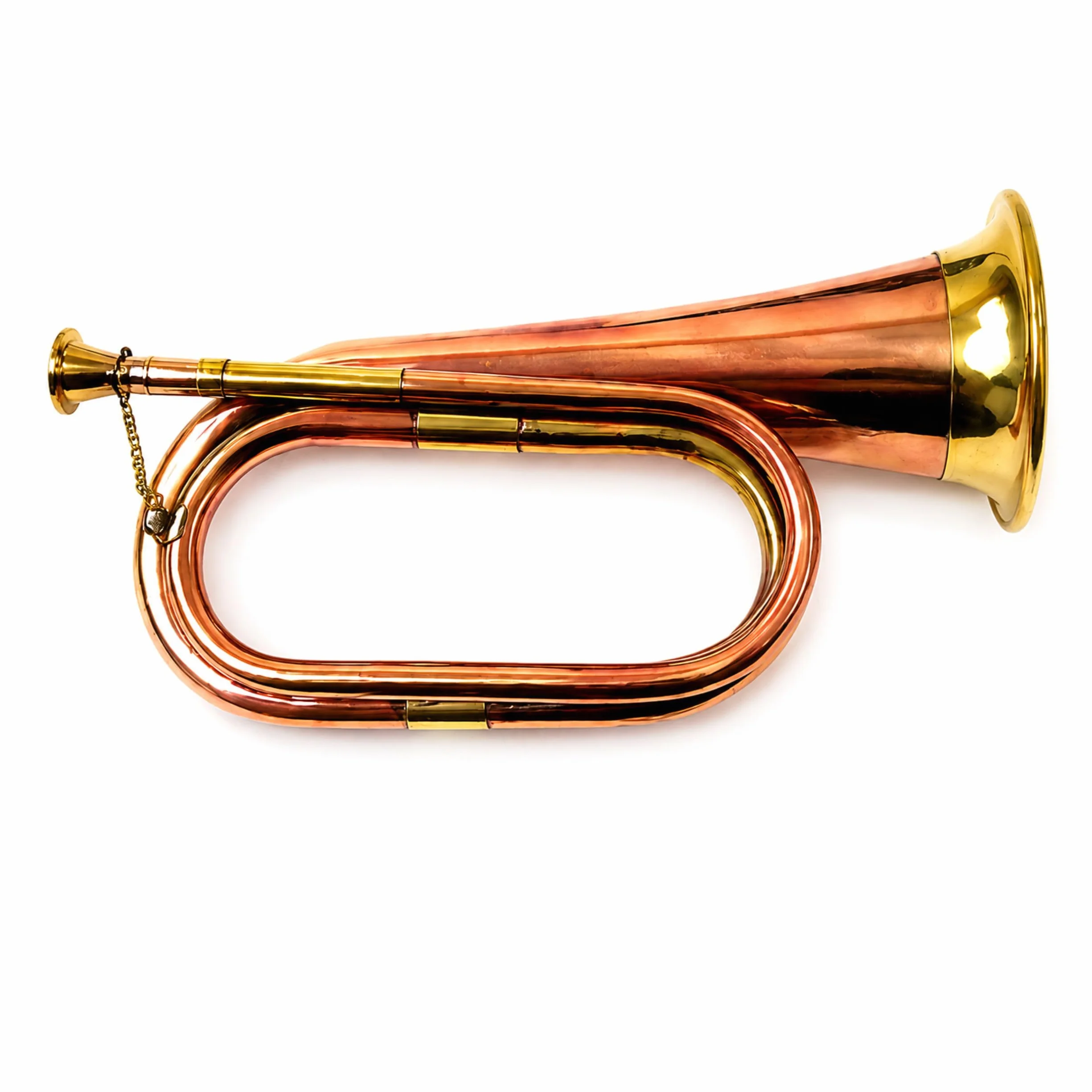 Bugle en laiton pur fait à la main Marron