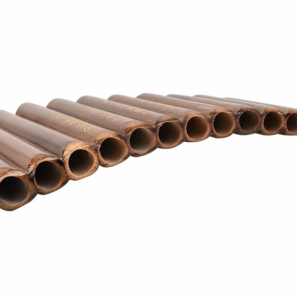Flûte panoramique Prevessel 15 tubes bambou brun G majeur pour débutants