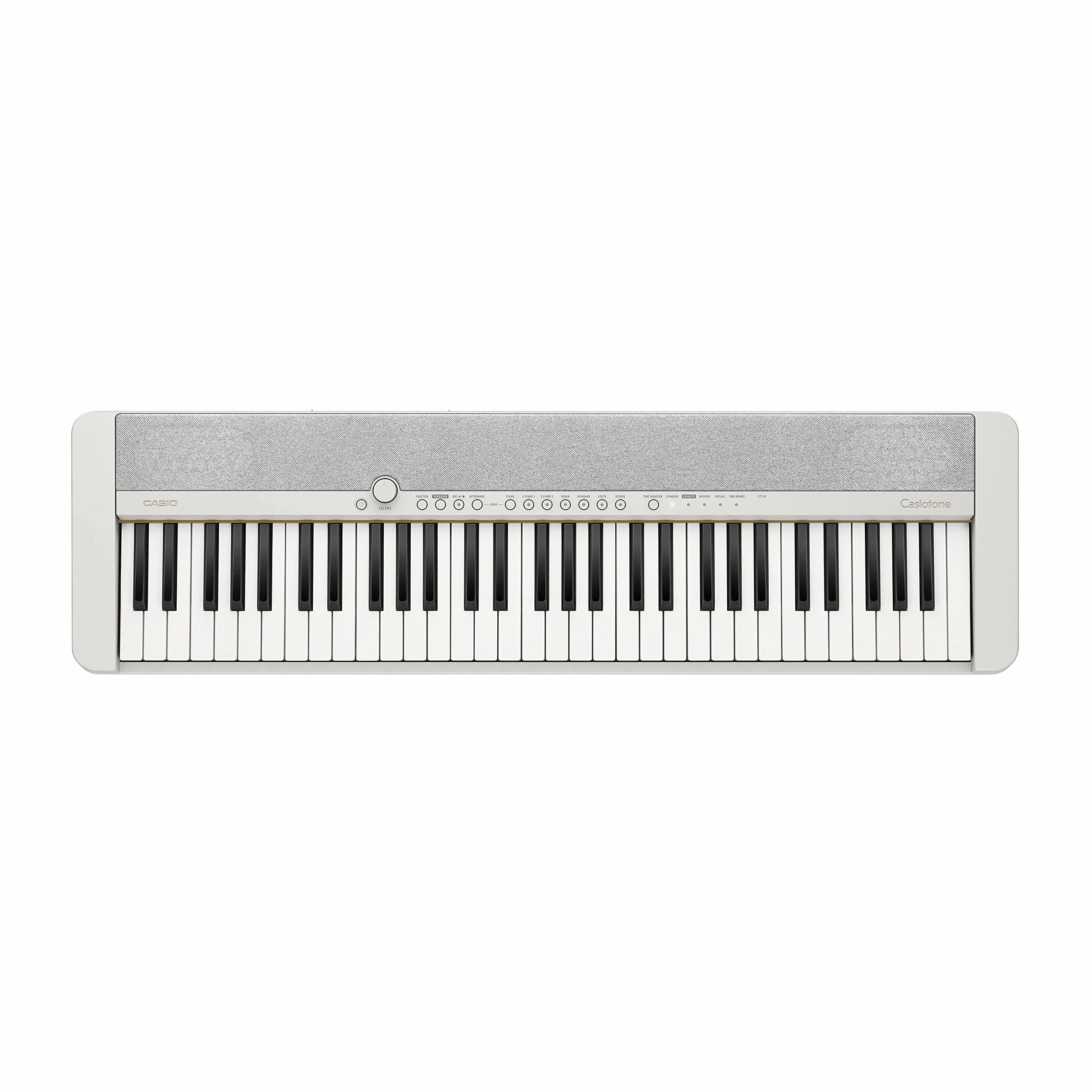 Casio Casiotone CT-S1WE Piano-Keyboard 61 Touches à Frappe Dynamique, 61 sons, Blanc