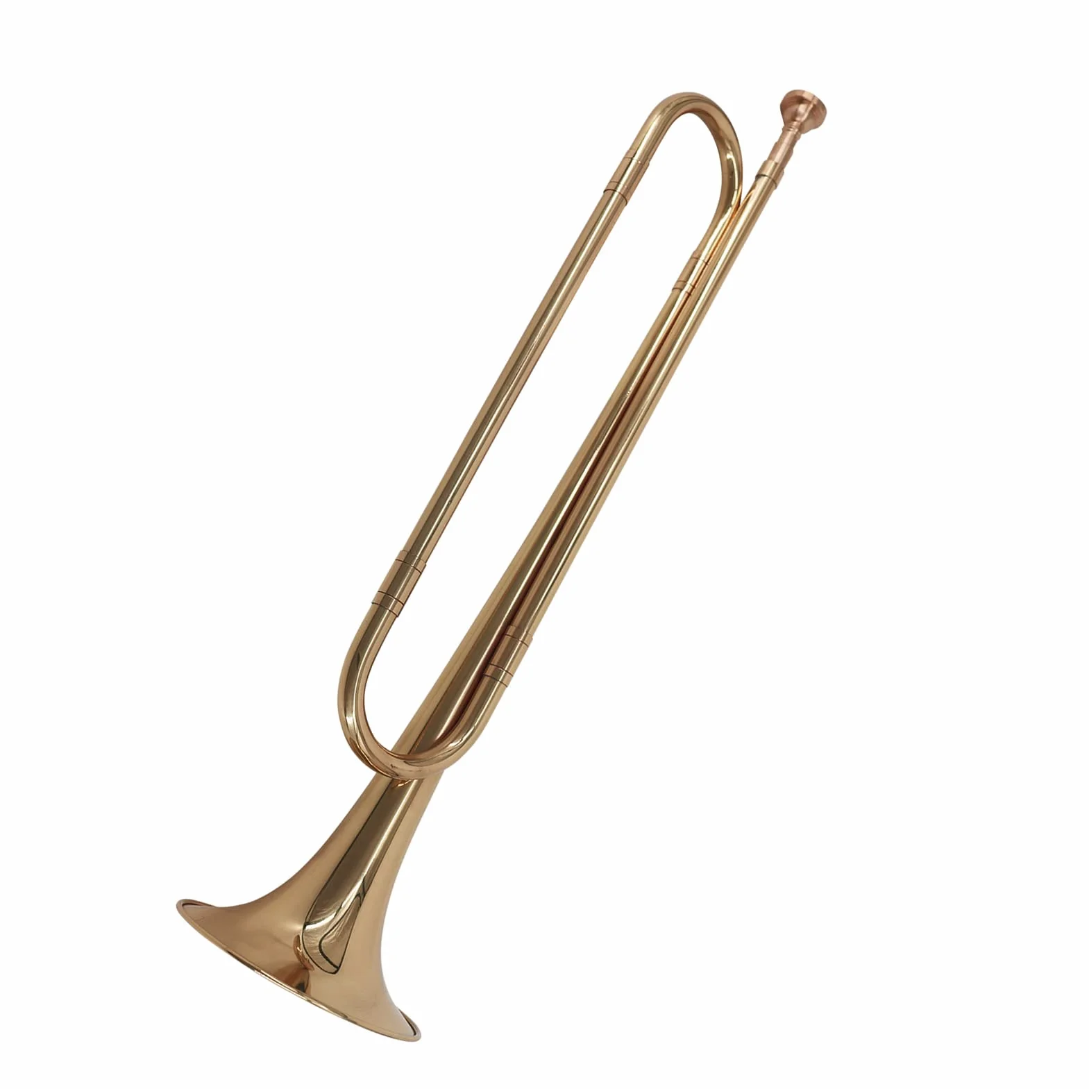 Trompette plate en laiton Bugle Call avec embout pour cartable