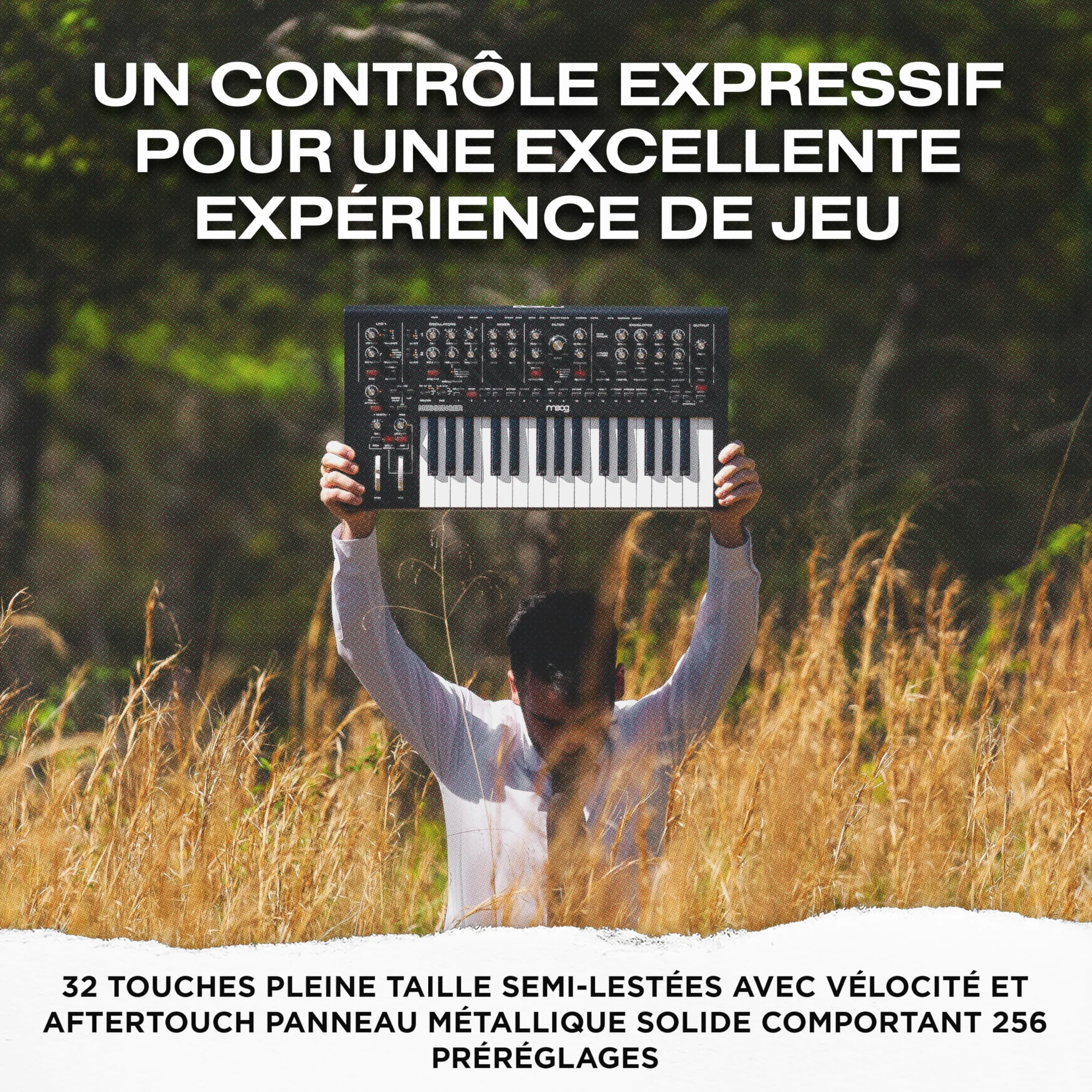 MOOG Messenger Synthétiseur Monophonique Analogique 32 Touches Séquenceur 64 Pas