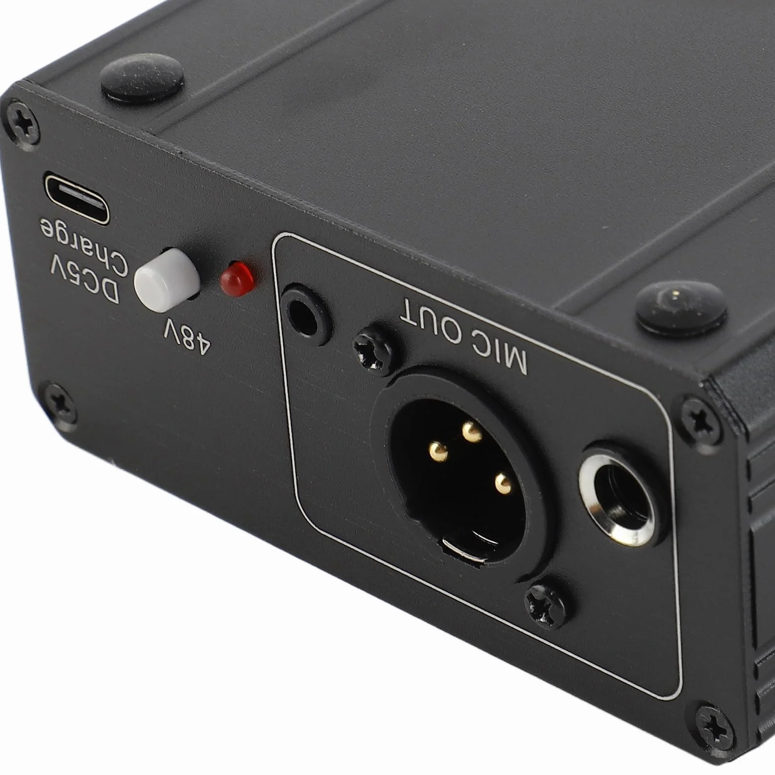 Préampli Microphone 48V Fantôme XLR pour Micro Condensateur Dynamique