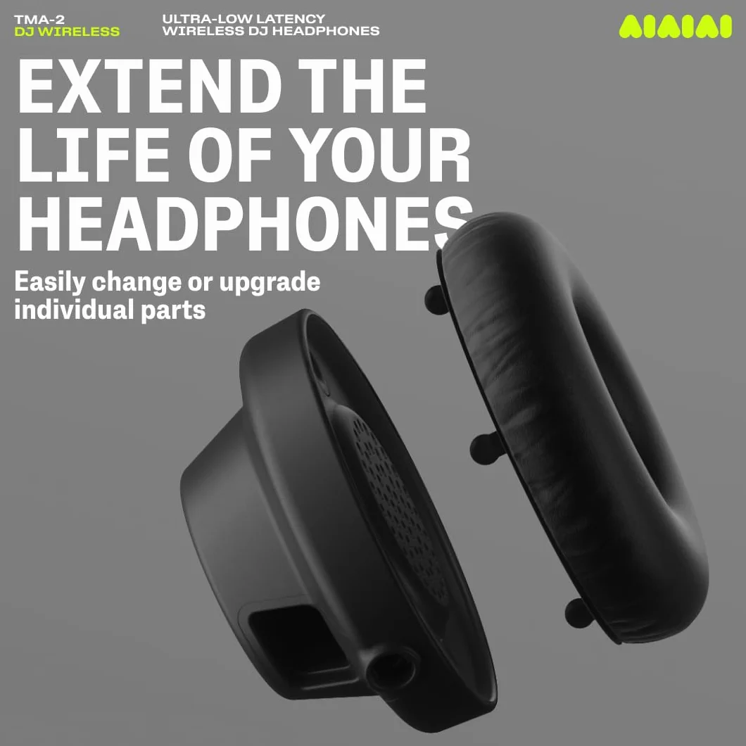 Aiaiai TMA-2 DJ Wireless Casque DJ sans Fil Professionnel Bluetooth Faible Latence 20h Autonomie Léger Durable