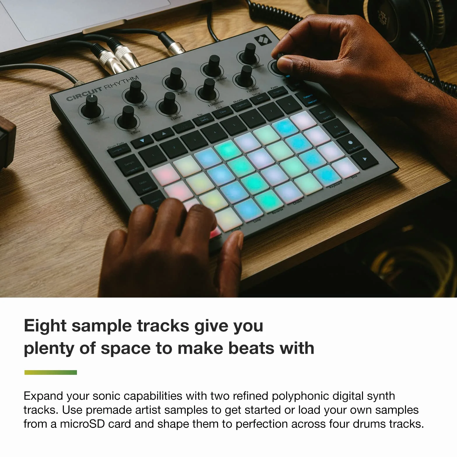 Novation Circuit Rhythm sampleur groovebox huit pistes samples beats