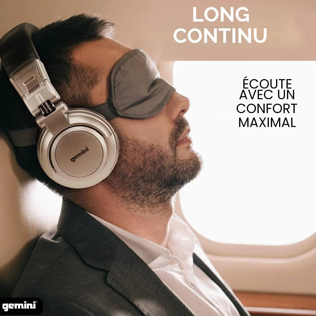 Gemini Sound DJX-500 Casque DJ Professionnel Fermé Filaire Oreillettes pivotables 90° 180° Transducteurs 57mm