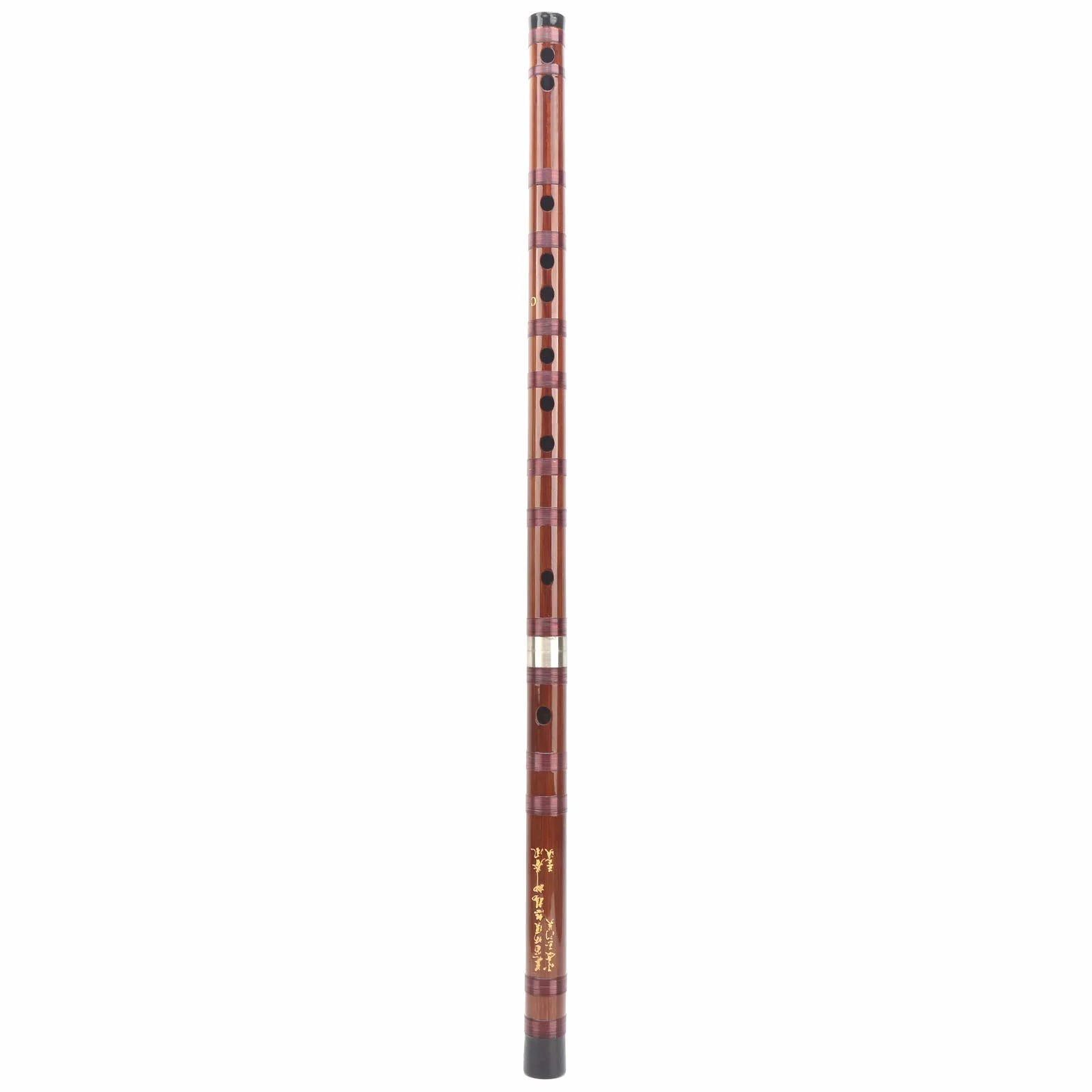 Flûte Bambou Clé C Instrument Traditionnel Chinois avec Étui