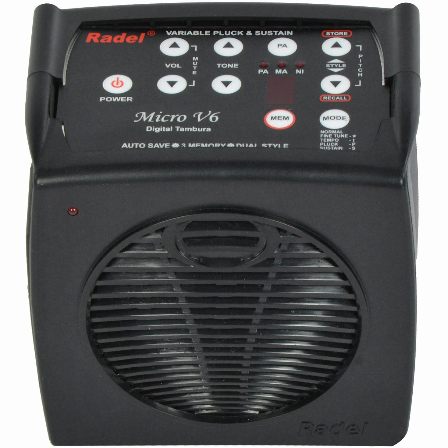 Radel Saarang Micro V6 Boîtier numérique Tambura Sruthi