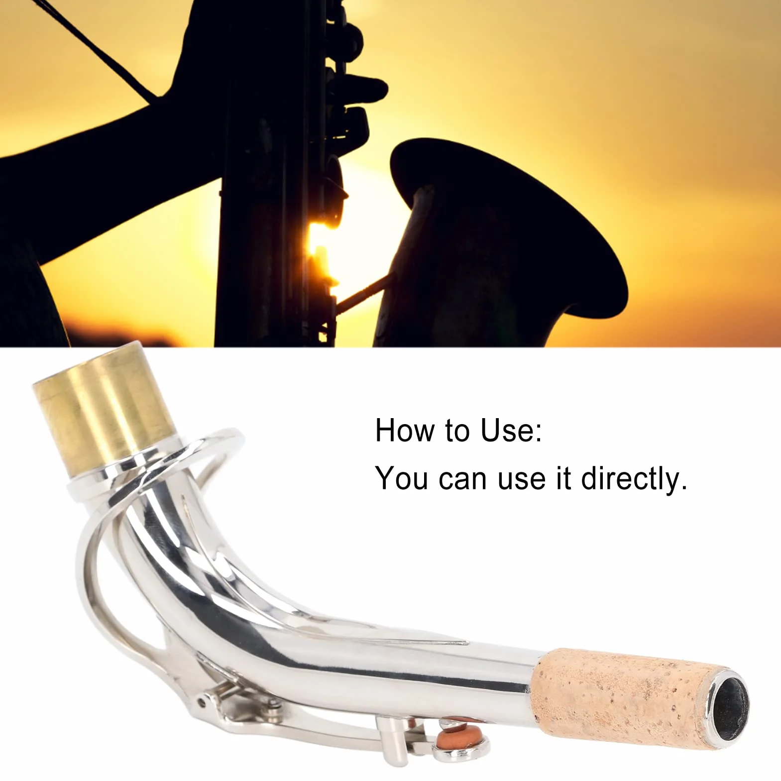 Bocal pour saxophone alto 24,5mm remplacement accessoire joint de tête