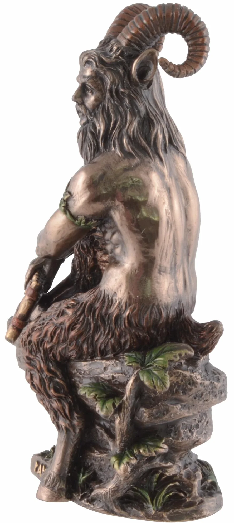 Figurine Pan dieu grec forêt flûte pan bronzée VOGLER
