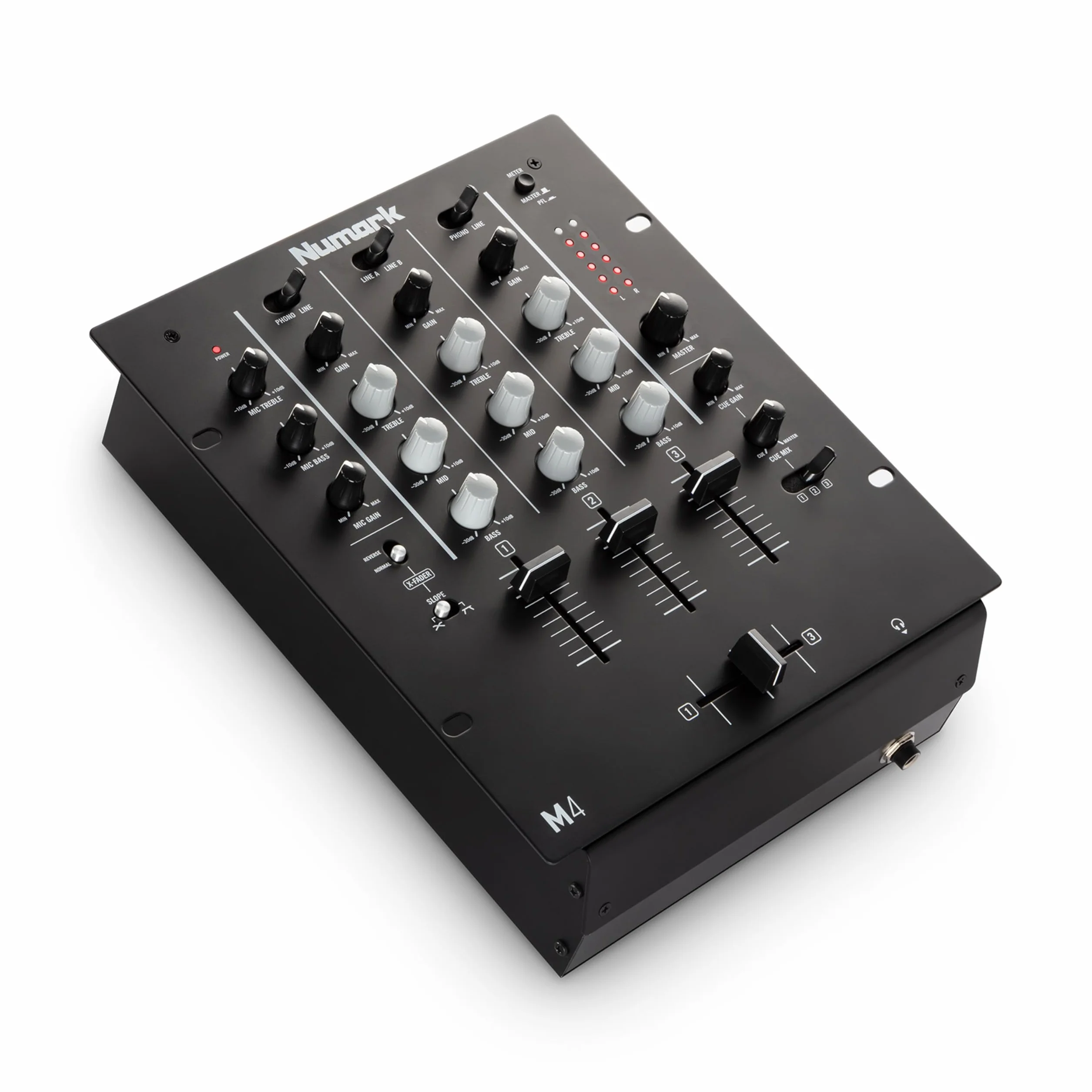 Numark M4 Table de Mixage DJ 3 Voies avec EQ 3 Bandes, Entrée Micro, Crossfader