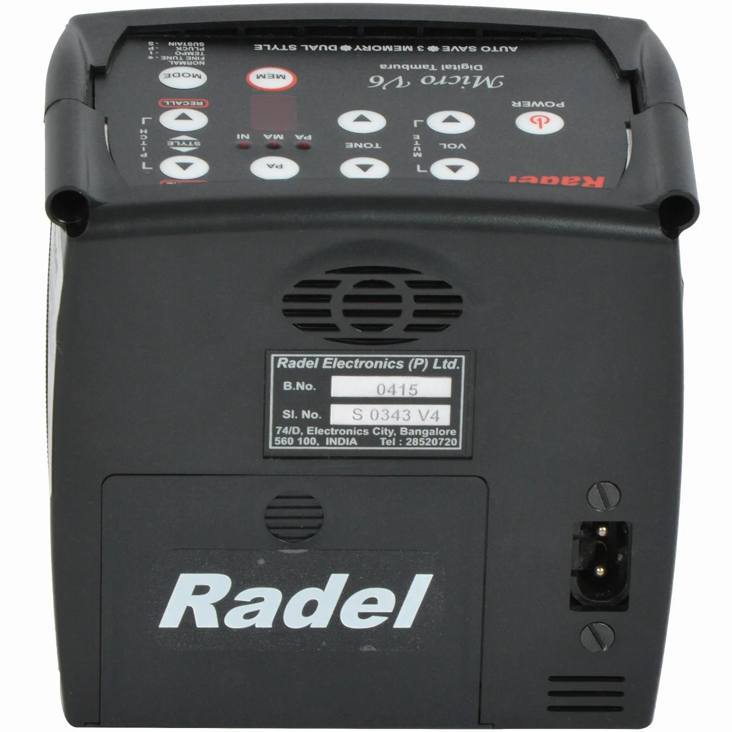 Radel Saarang Micro V6 Boîtier numérique Tambura Sruthi