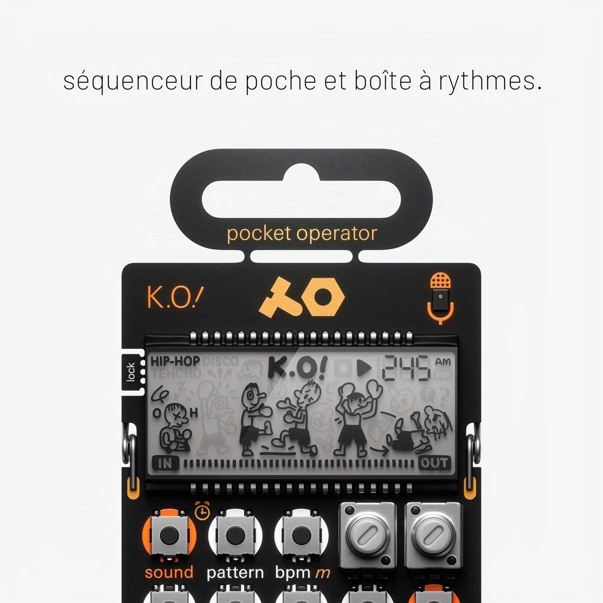Teenage Engineering Pocket Operator PO-33 K.O.! Micro Sampler i Drum Machine z Mikrofonem