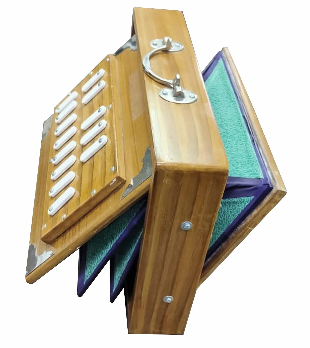 Shruti Box Surpeti 432 Hz Bois de teck massif 13 arrêts pour Yoga Bhajan Kirtan Thérapie
