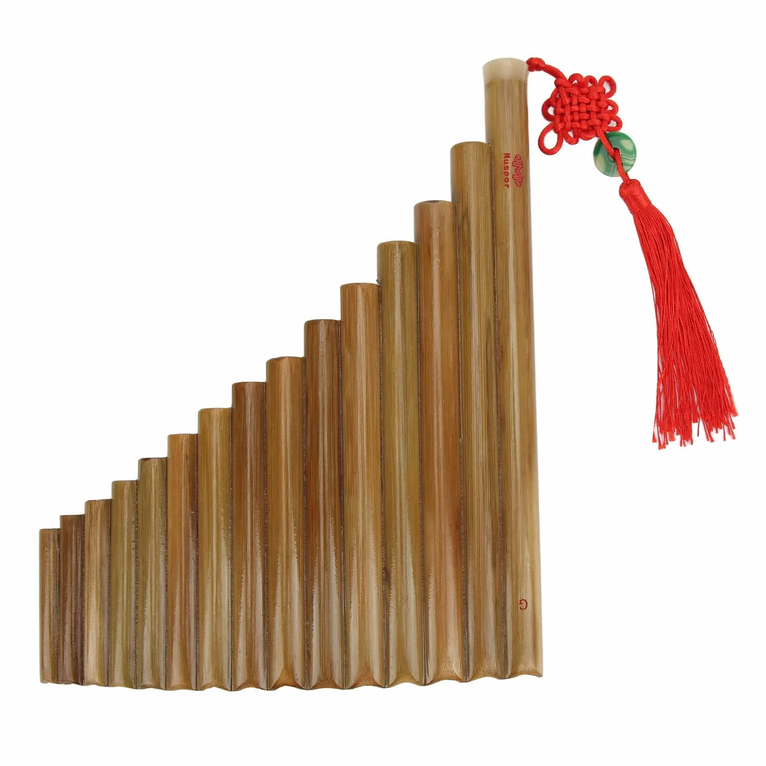 Pan Flute 15 Pipes G Key Instrument de Musique Traditionnel Chinois Flûte de Pan Instrument à Vent