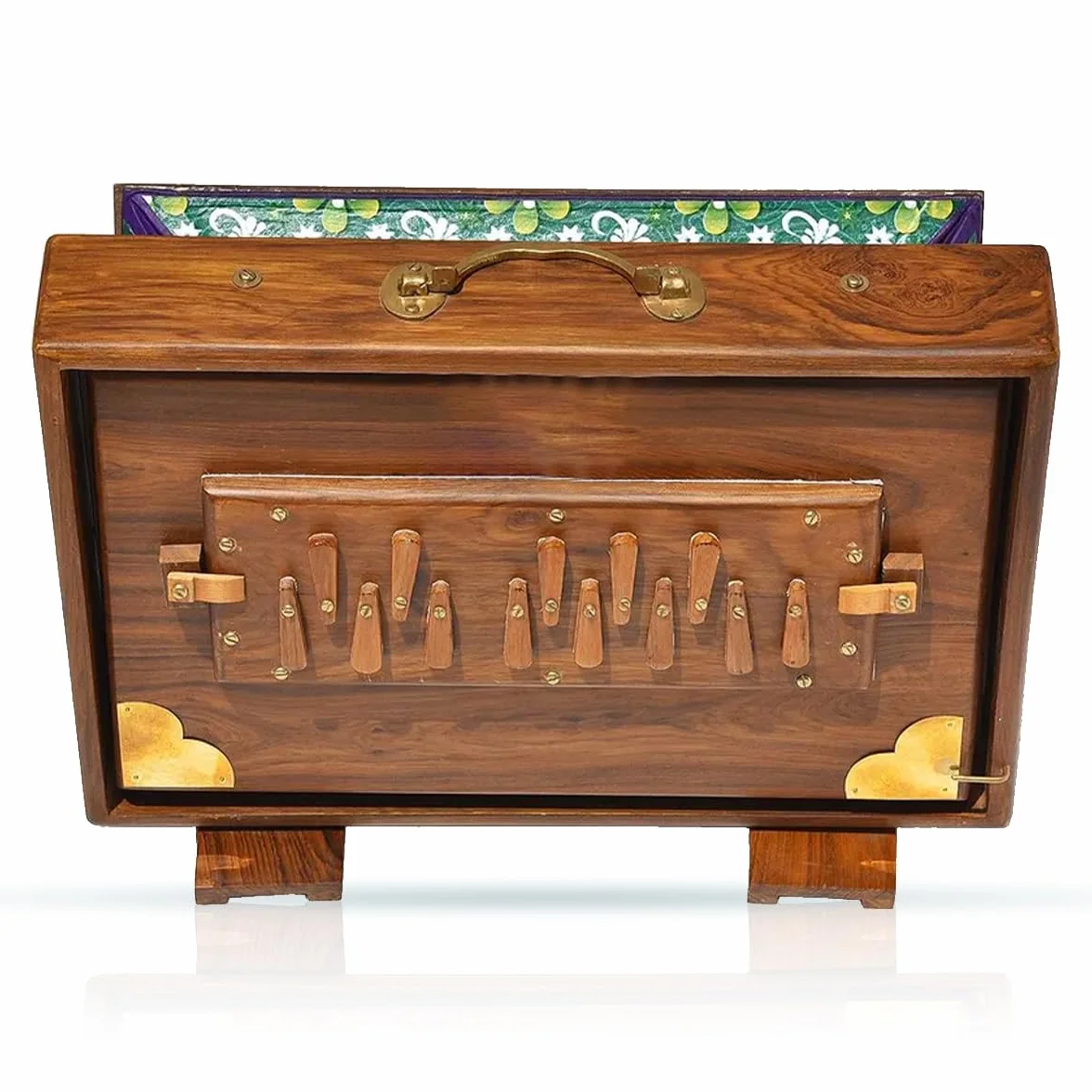 Shruti Box 13 Note Tuned 432 Hertz Teak Wood Padded Carry Bag