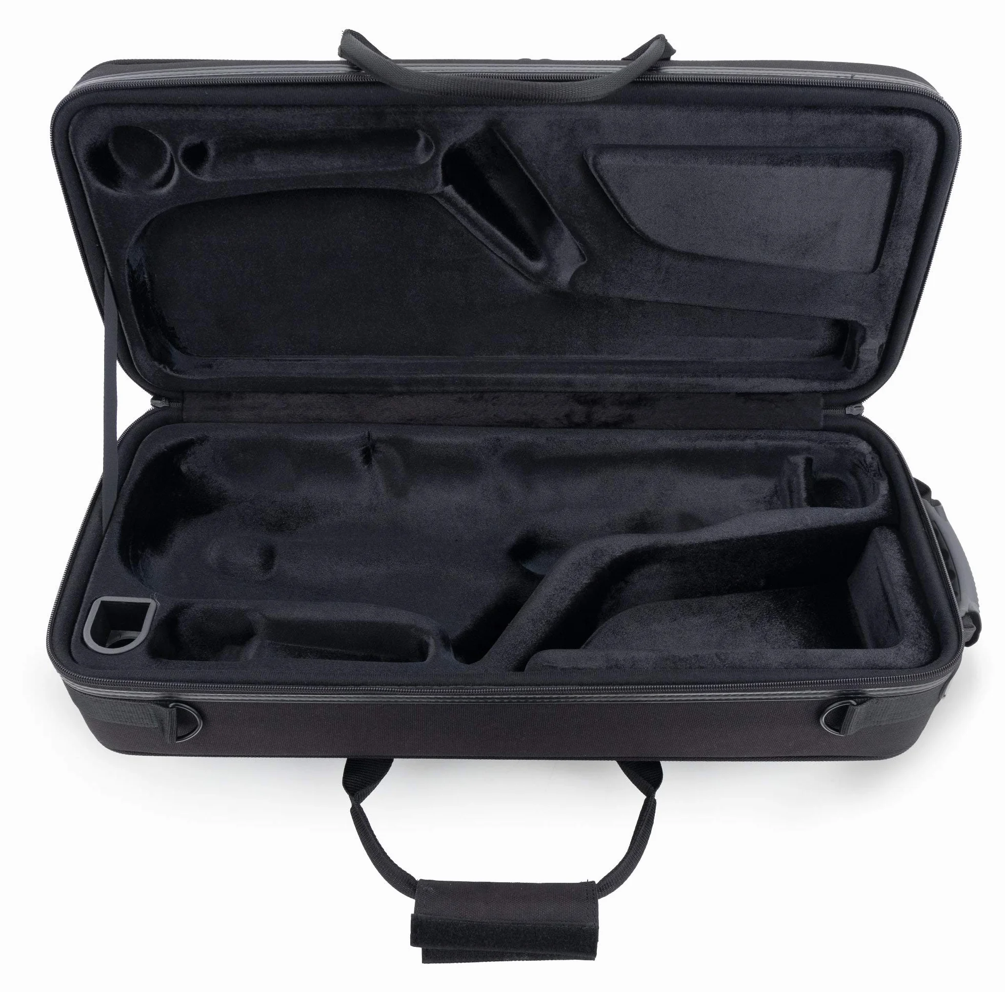 Étui Léger Lechgold pour saxophone alto noir rembourrage thermique poche extérieure harnais sac à dos compartiments séparés