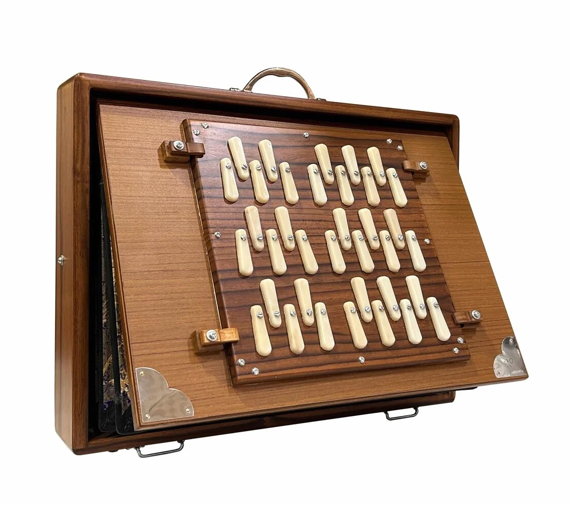 Shruti Box 36 Clés 3 Octaves 440Hz 432Hz Bois de Teck Ply Pédale de Pied