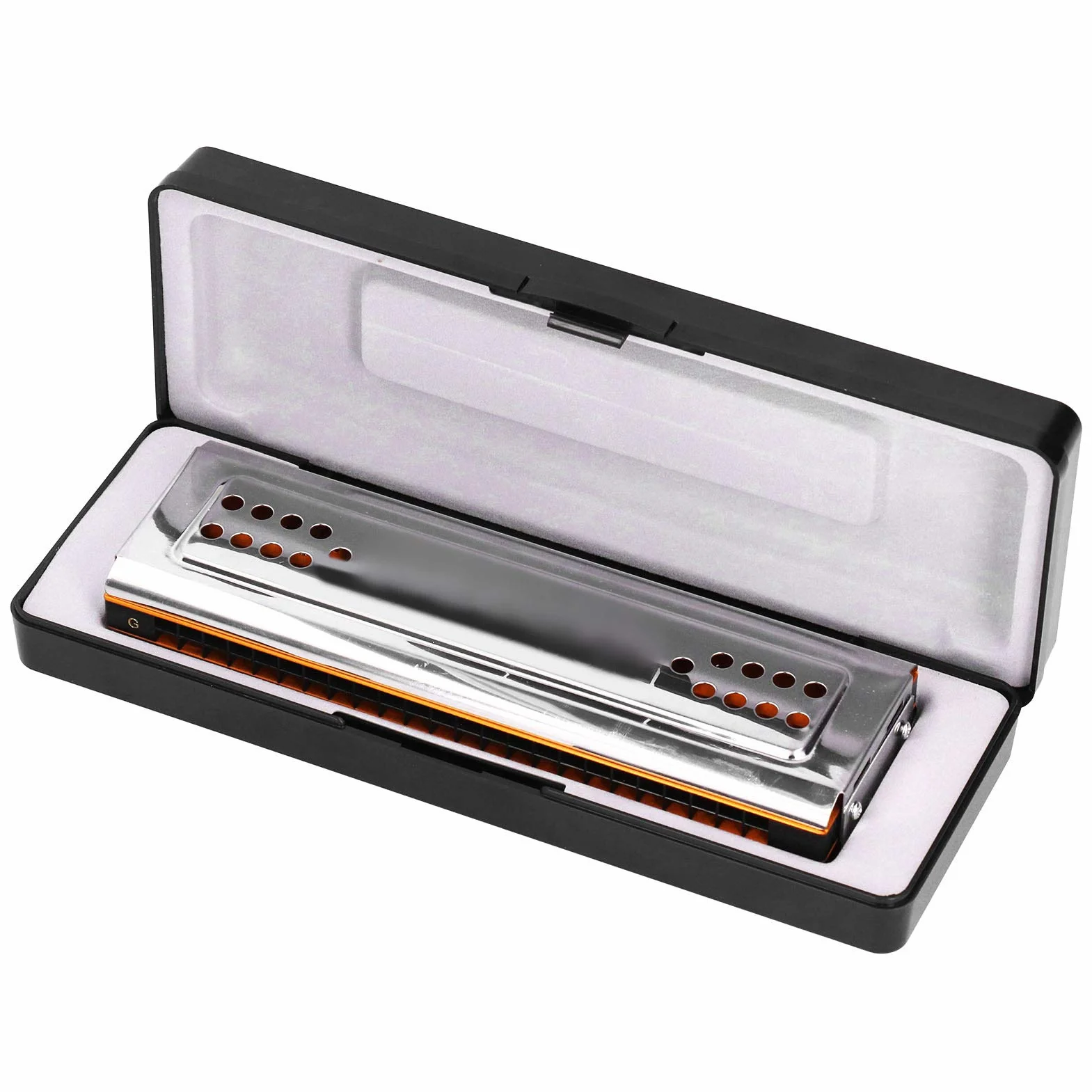 Harmonica 24 Trous C et G Double Face Trémolo Débutants