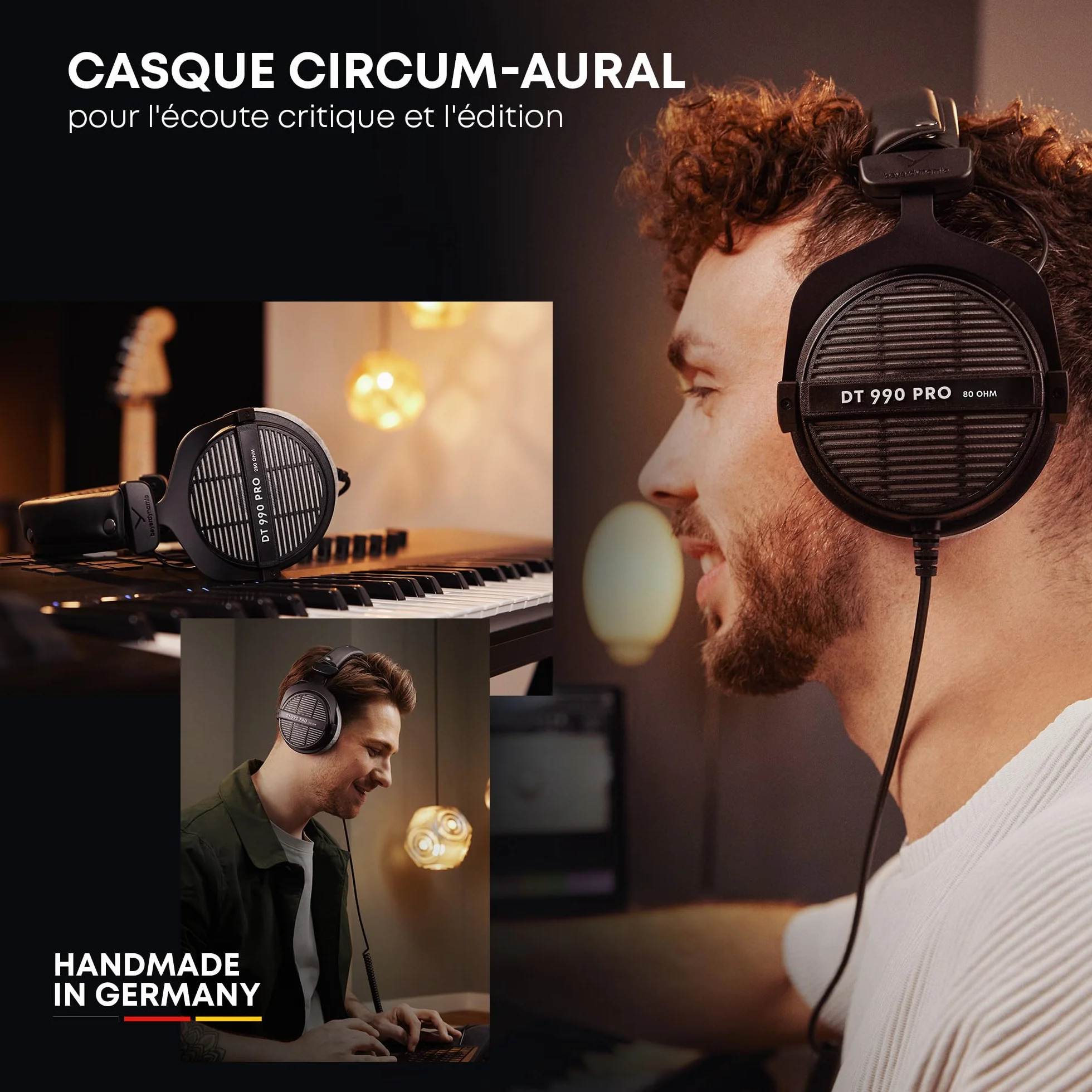 beyerdynamic DT 990 Pro Casque de Studio Supra-auriculaire Filaire 250 ohms