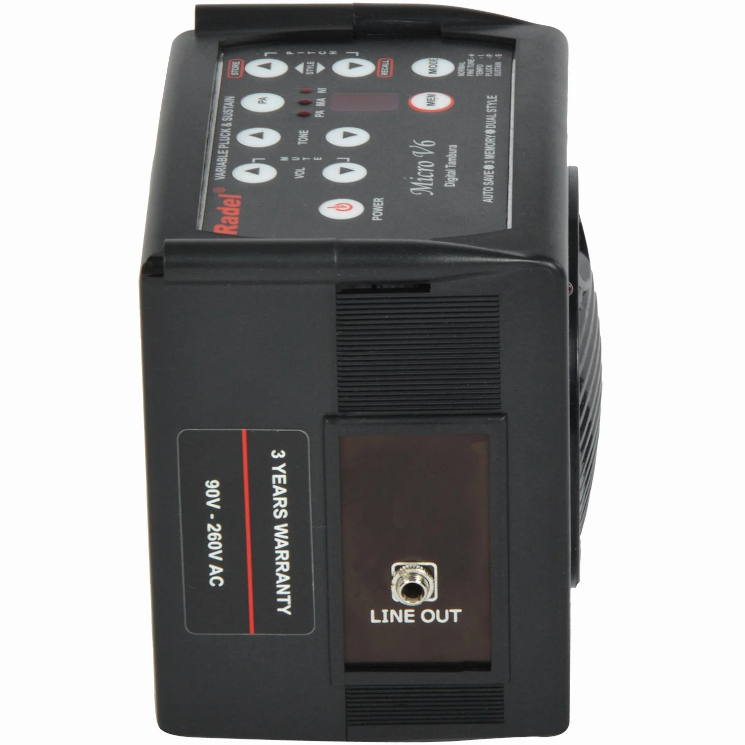 Radel Saarang Micro V6 Boîtier numérique Tambura Sruthi