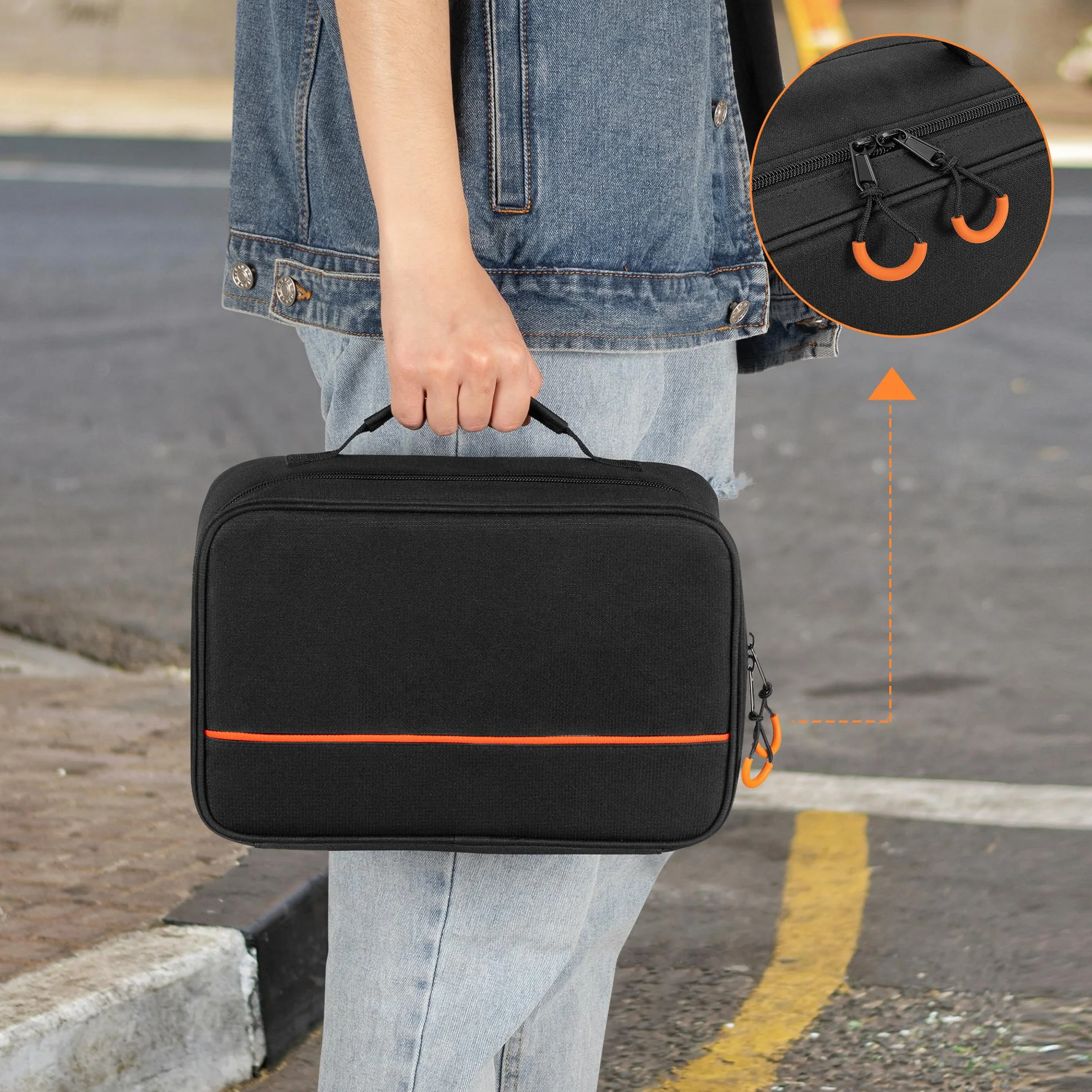 PGmoon Étui de Transport pour Microphone sans Fil 3 Emplacements, Sac de Rangement pour 3 Microphones Jusqu'à 11"